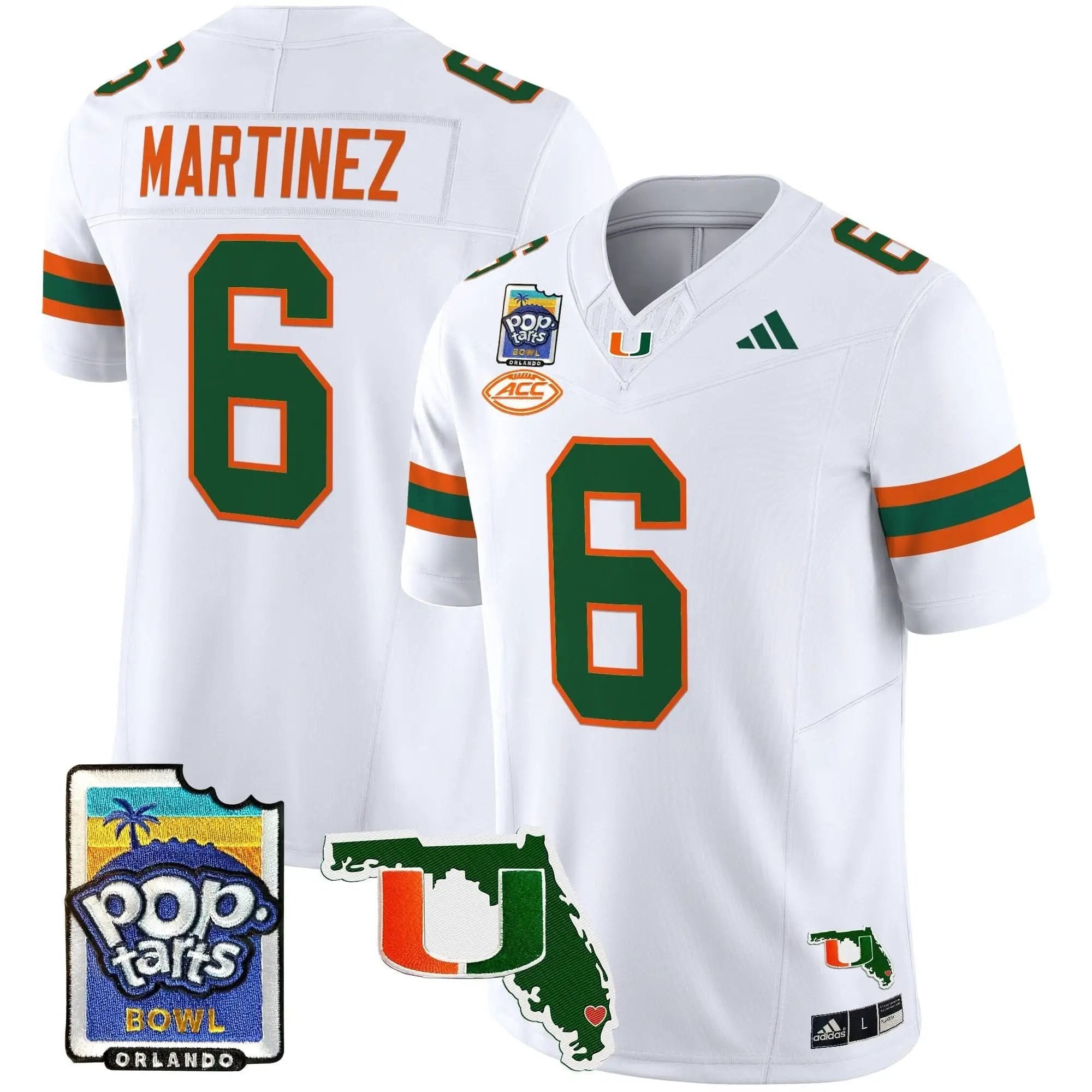 MH 2025 PopTarts Bowl Patch Vapor Limited Jersey by Miami Hurricanes