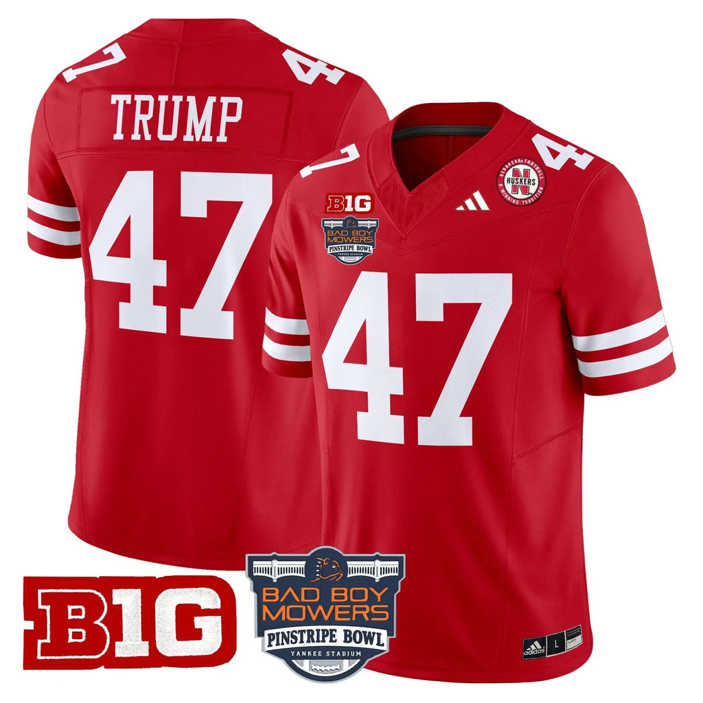 NC 2025 Pinstripe Bowl Patch Vapor Limited Jersey by Nebraska Cornhuskers