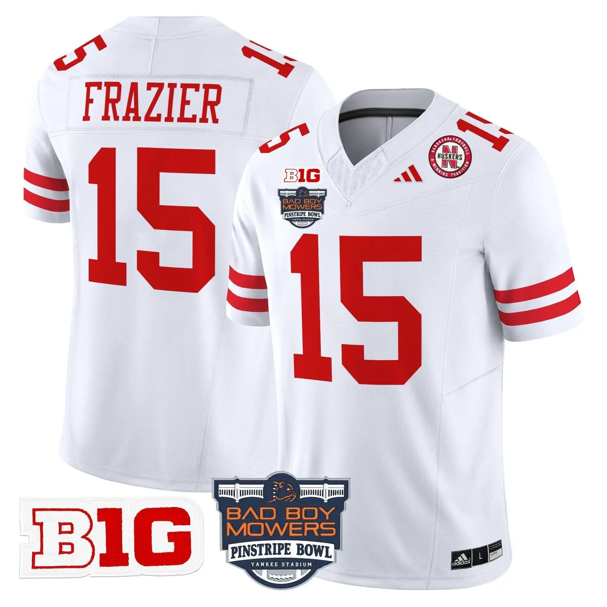 NC 2025 Pinstripe Bowl Patch Vapor Limited Jersey by Nebraska Cornhuskers
