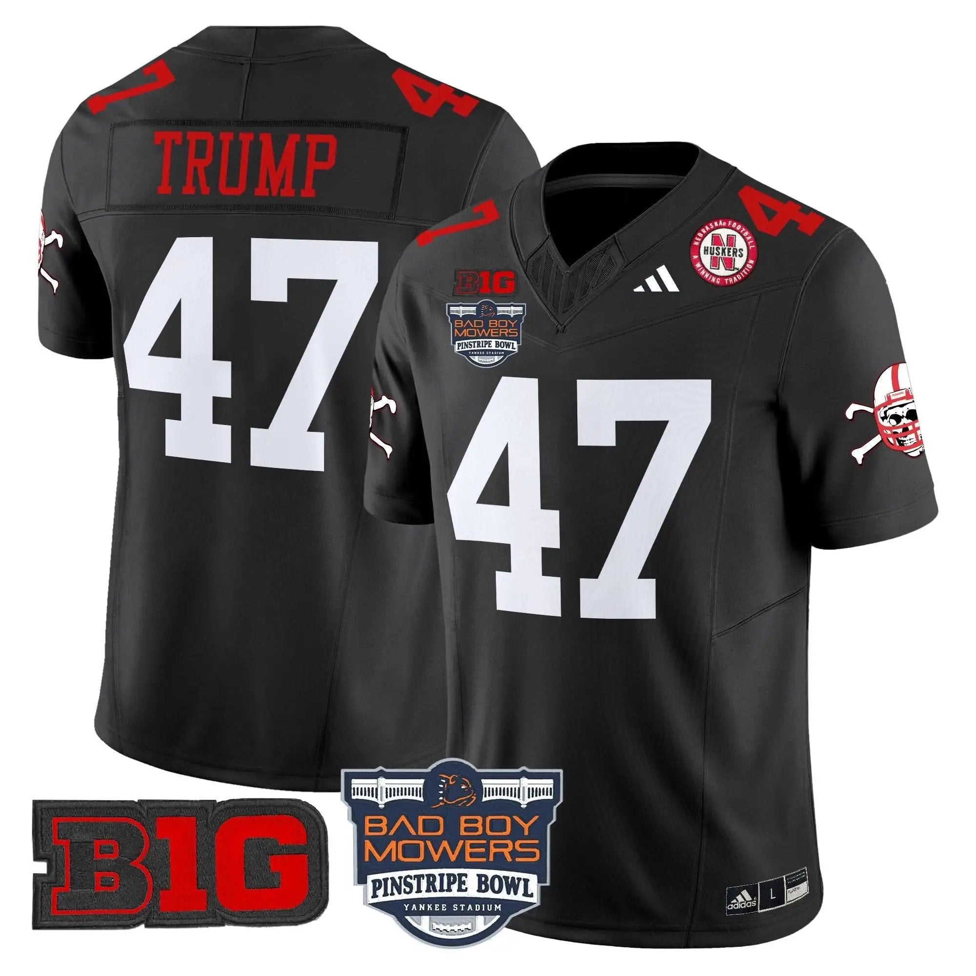 NC 2025 Pinstripe Bowl Patch Vapor Limited Jersey by Nebraska Cornhuskers