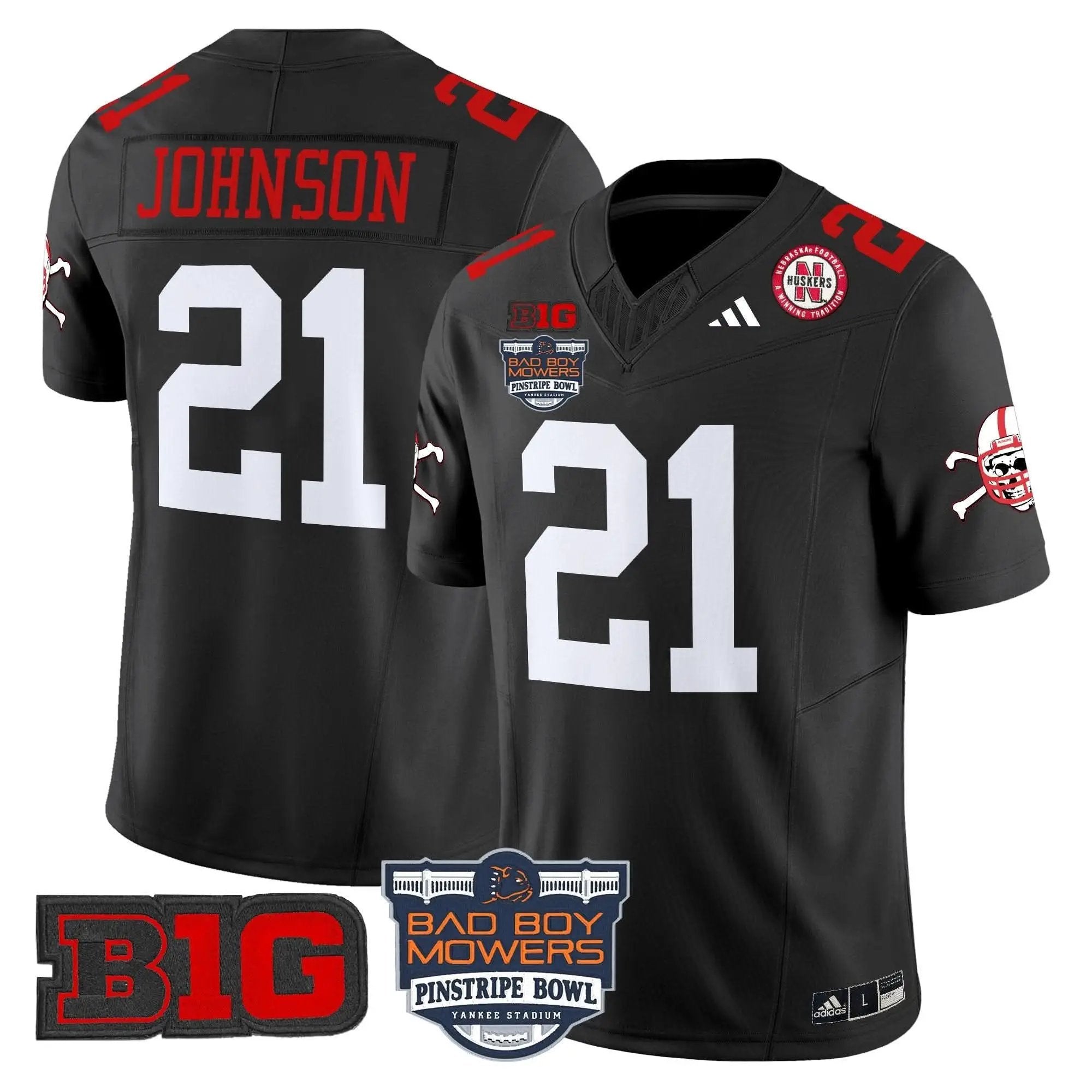 NC 2025 Pinstripe Bowl Patch Vapor Limited Jersey by Nebraska Cornhuskers