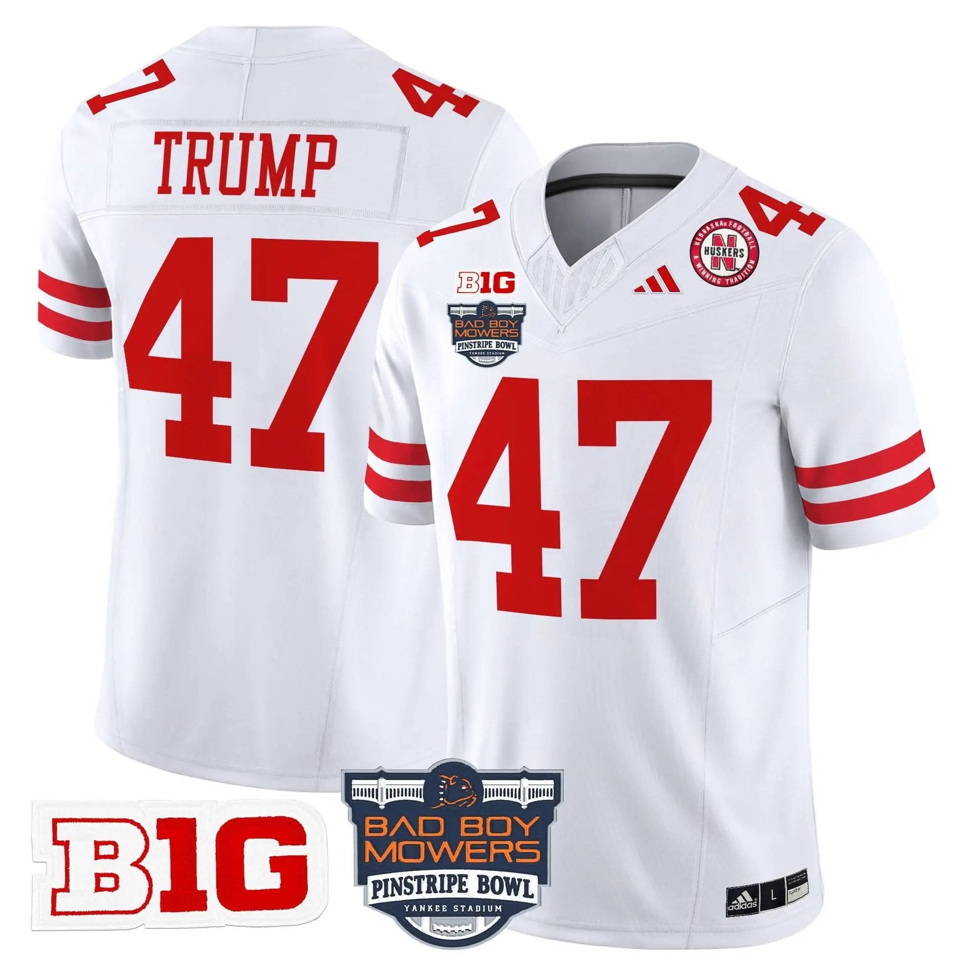 NC 2025 Pinstripe Bowl Patch Vapor Limited Jersey by Nebraska Cornhuskers