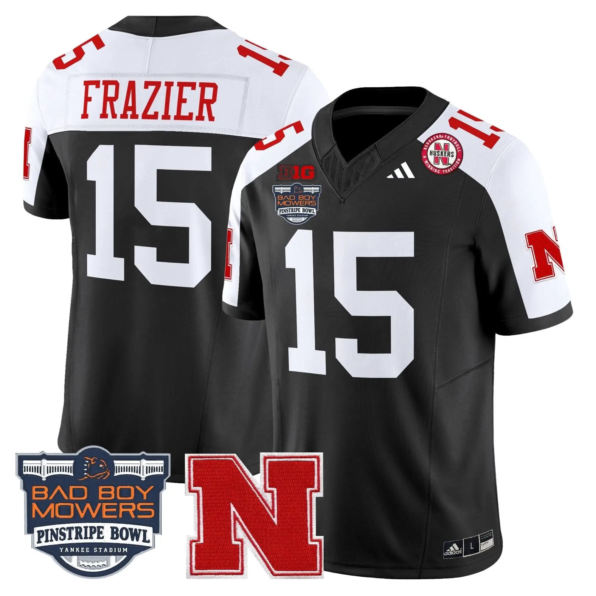 NC 2025 Pinstripe Bowl Patch Vapor Limited Jersey by Nebraska Cornhuskers