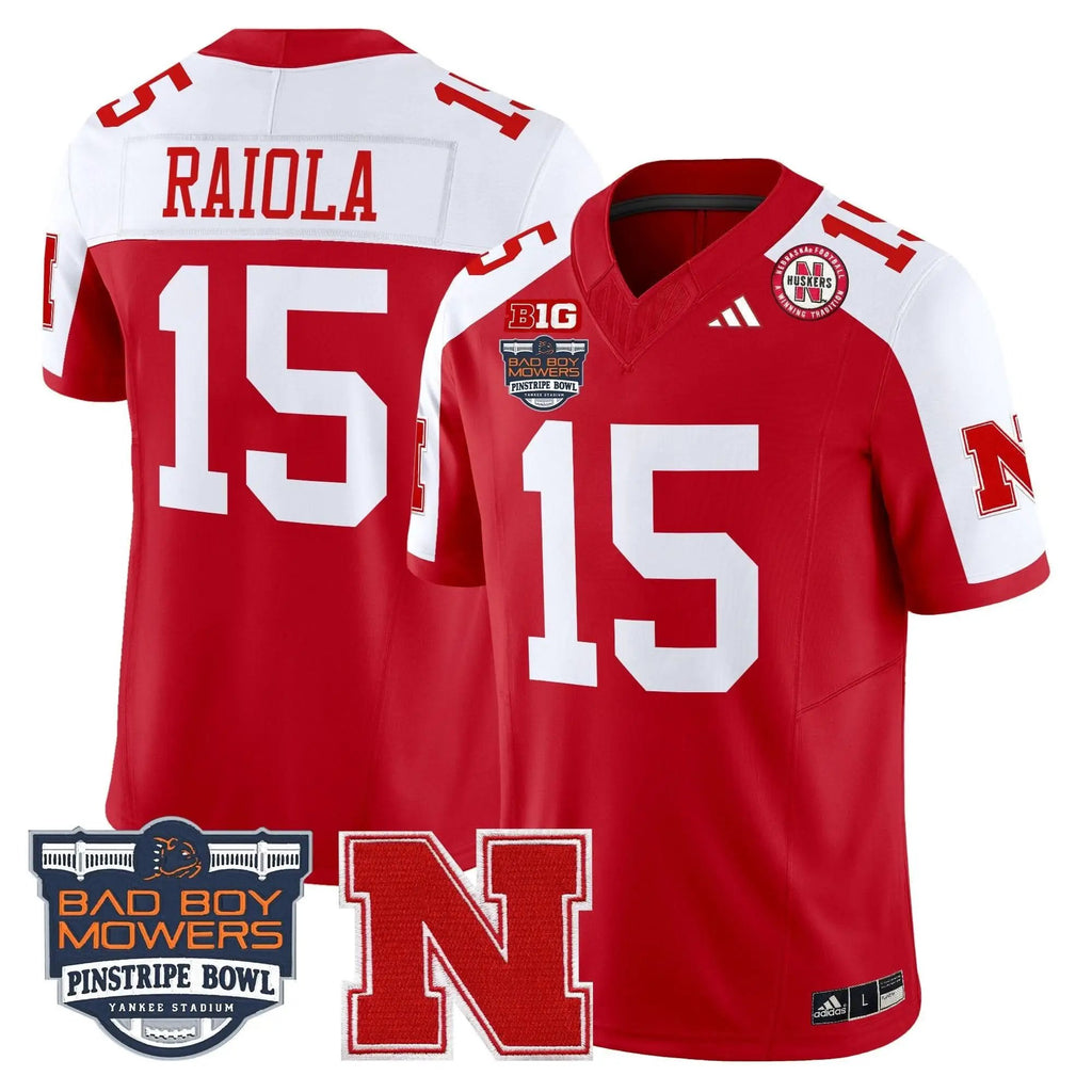 NC 2025 Pinstripe Bowl Patch Vapor Limited Jersey by Nebraska Cornhuskers