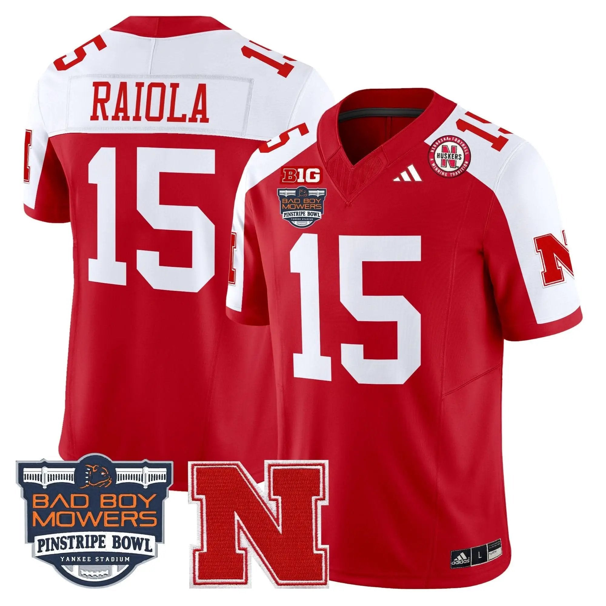 NC 2025 Pinstripe Bowl Patch Vapor Limited Jersey by Nebraska Cornhuskers