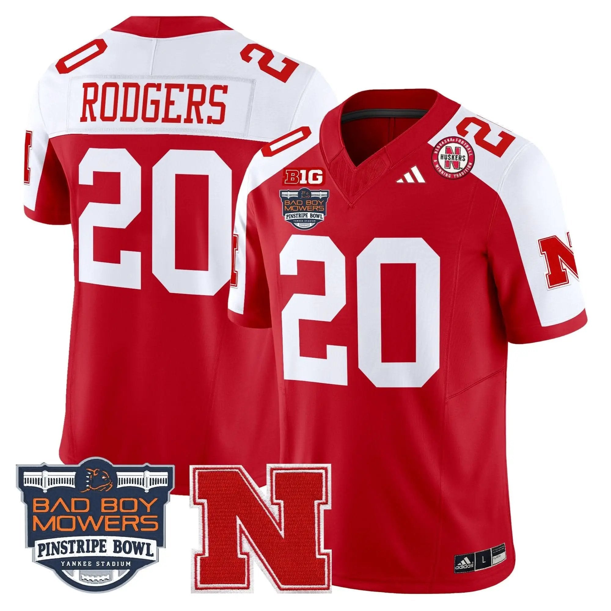 NC 2025 Pinstripe Bowl Patch Vapor Limited Jersey by Nebraska Cornhuskers