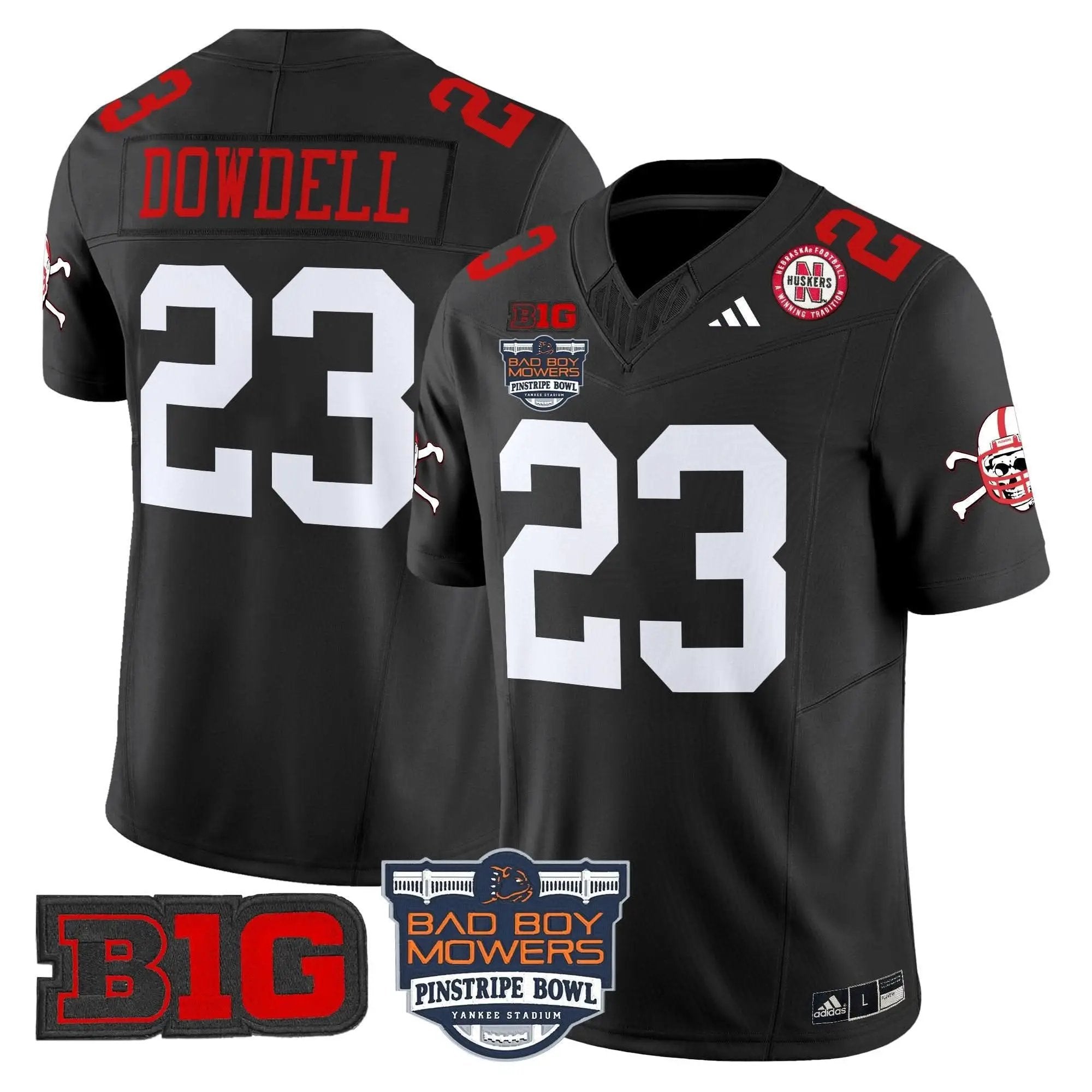 NC 2025 Pinstripe Bowl Patch Vapor Limited Jersey by Nebraska Cornhuskers