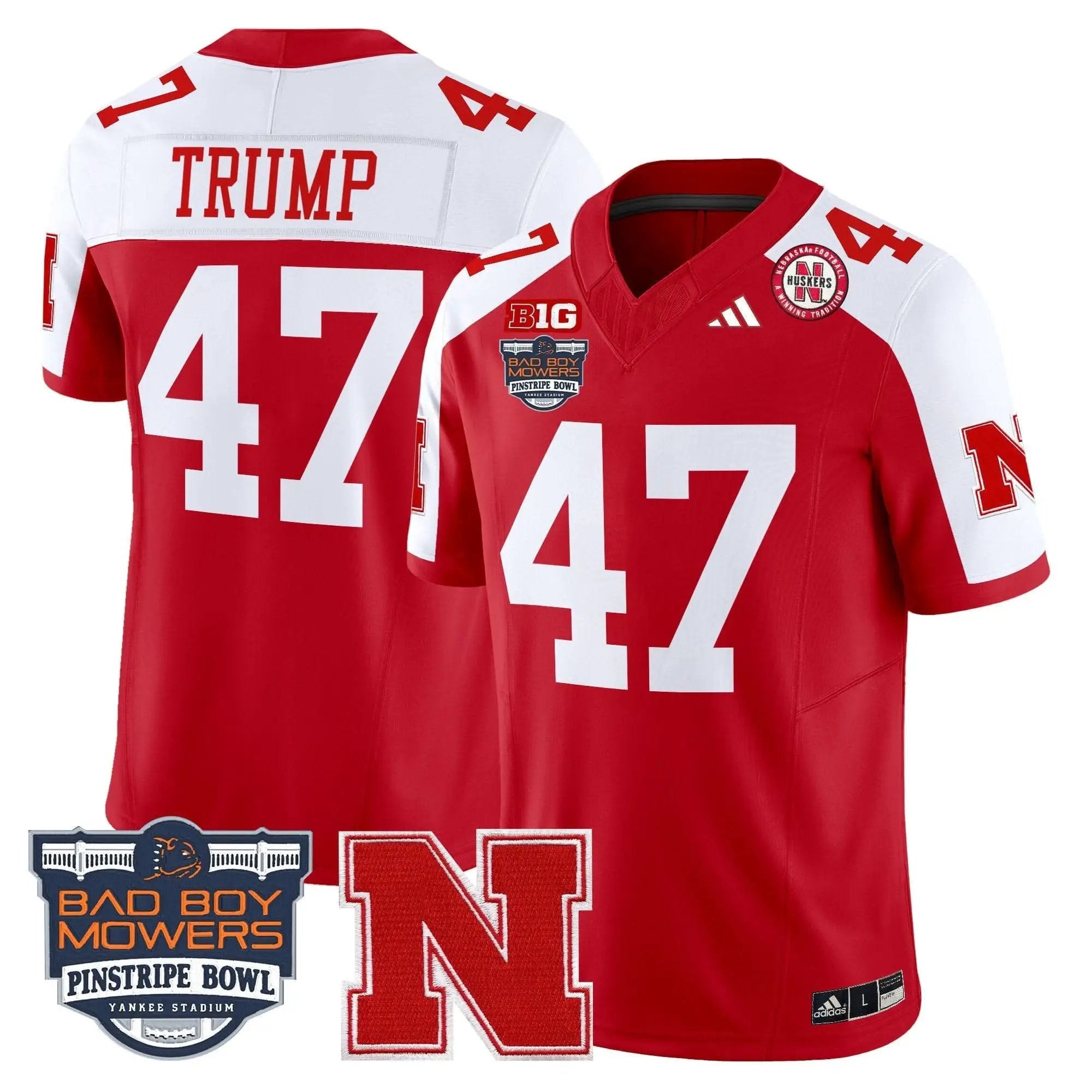NC 2025 Pinstripe Bowl Patch Vapor Limited Jersey by Nebraska Cornhuskers