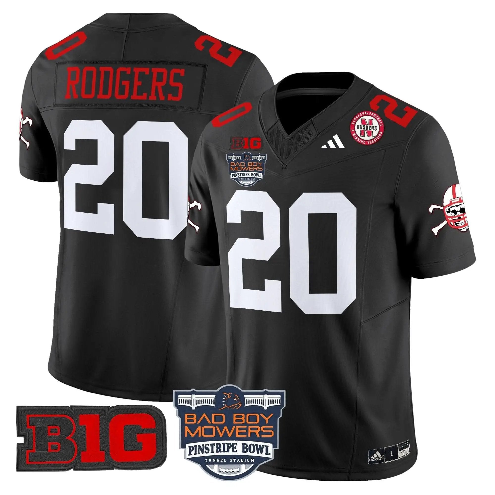 NC 2025 Pinstripe Bowl Patch Vapor Limited Jersey by Nebraska Cornhuskers