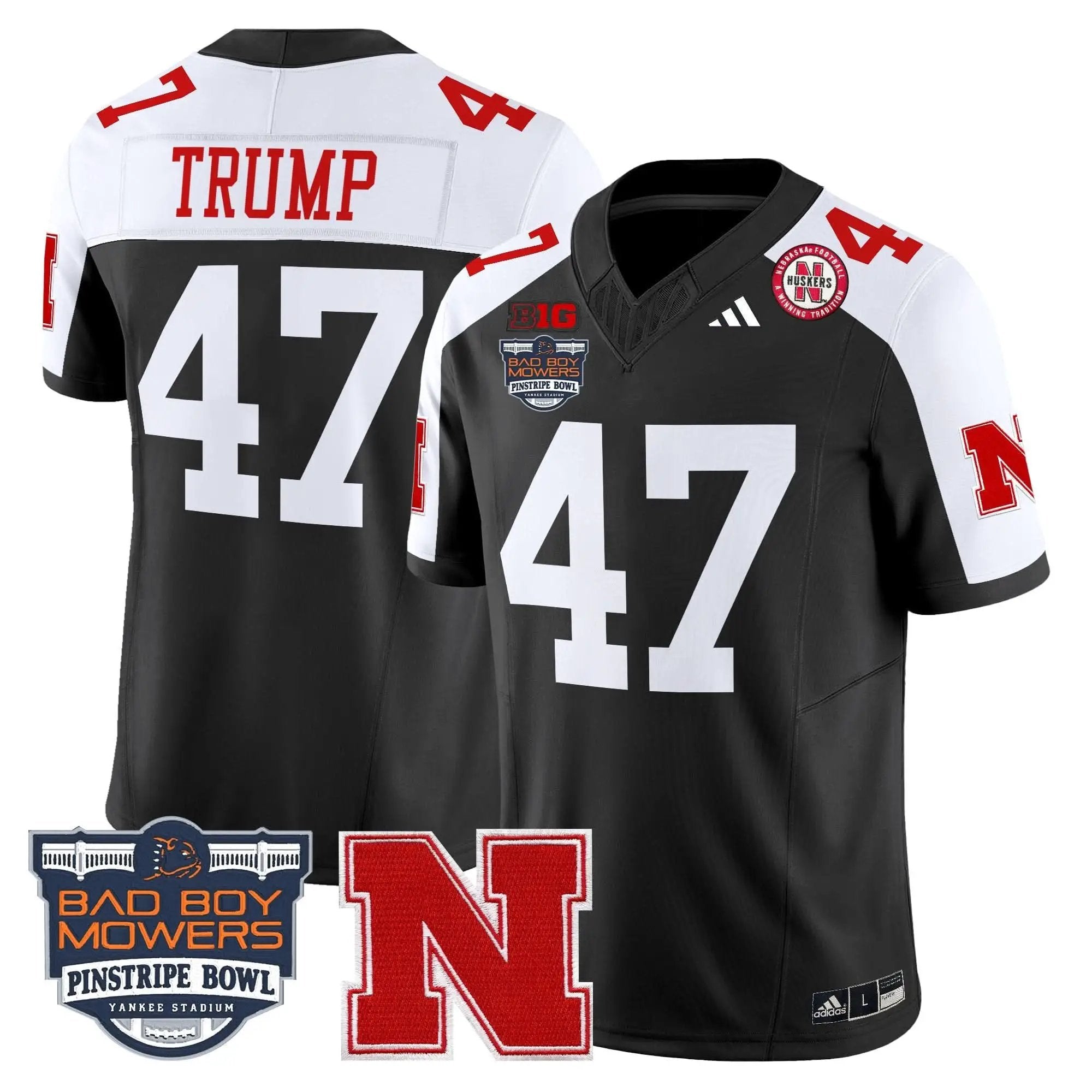 NC 2025 Pinstripe Bowl Patch Vapor Limited Jersey by Nebraska Cornhuskers