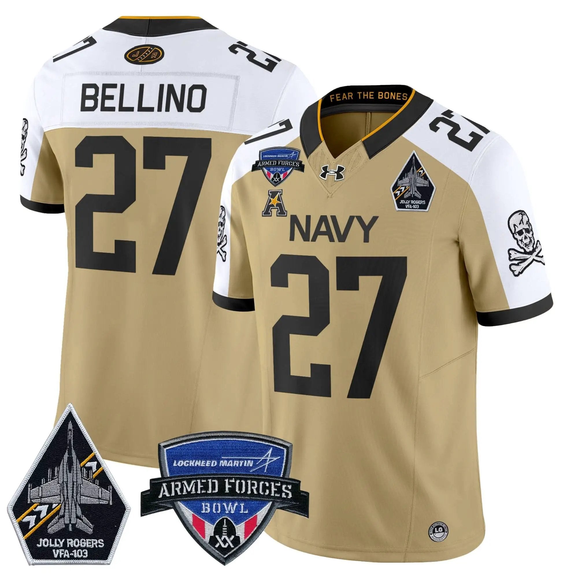 NM 2025 Armed Forces Bowl Patch Vapor Limited Jersey by Navy Midshipmen