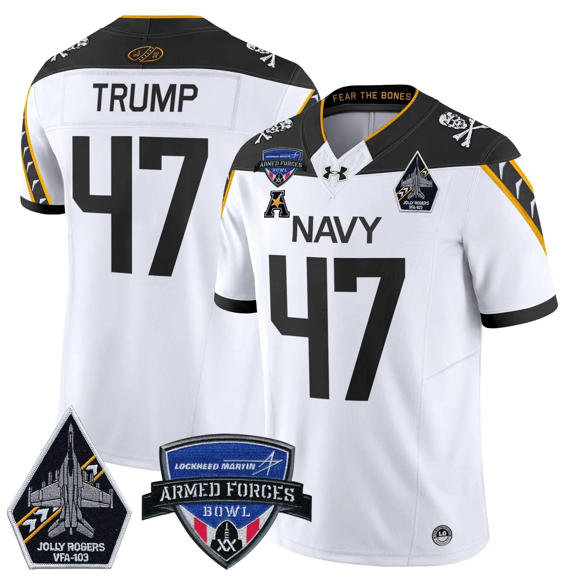 NM 2025 Armed Forces Bowl Patch Vapor Limited Jersey by Navy Midshipmen
