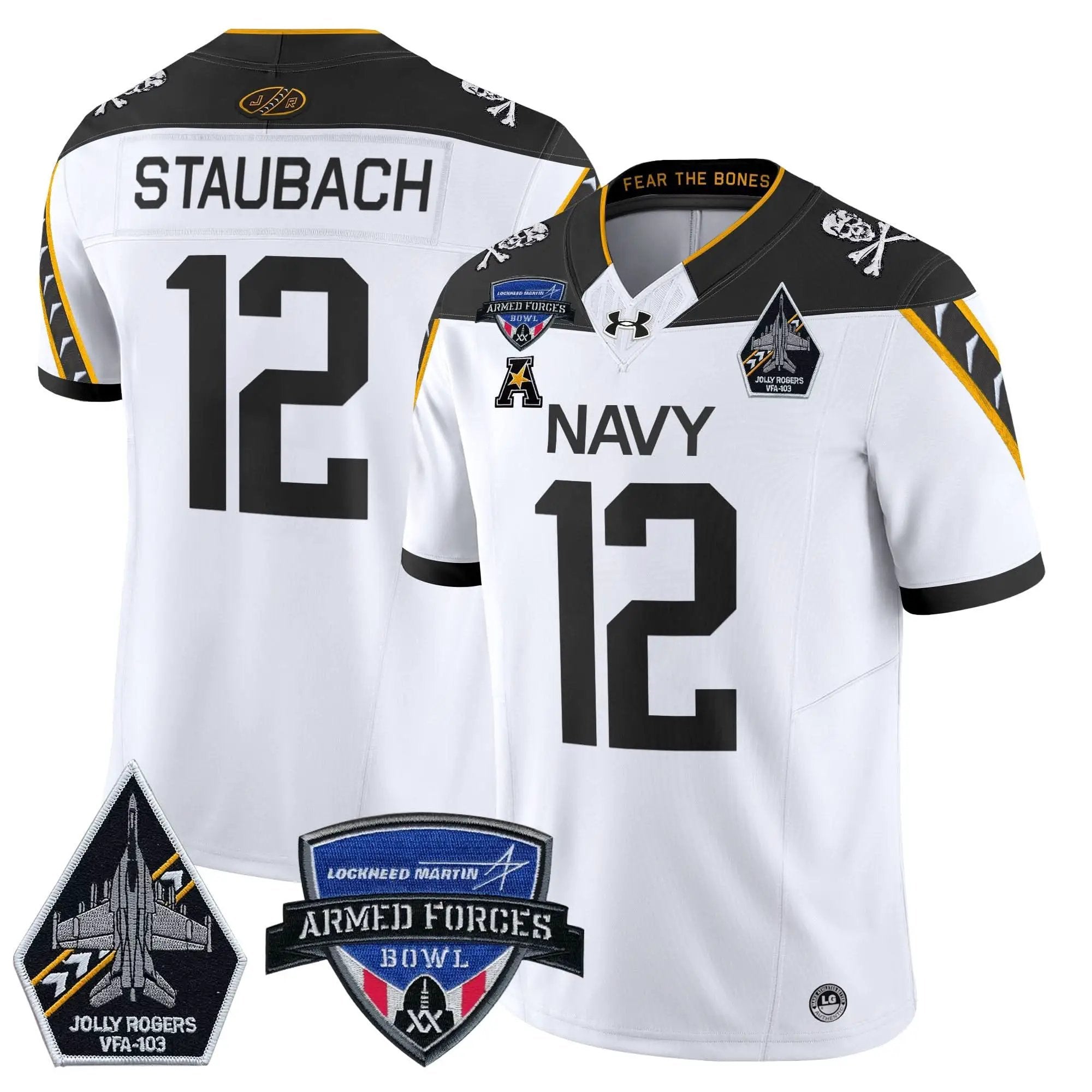 NM 2025 Armed Forces Bowl Patch Vapor Limited Jersey by Navy Midshipmen