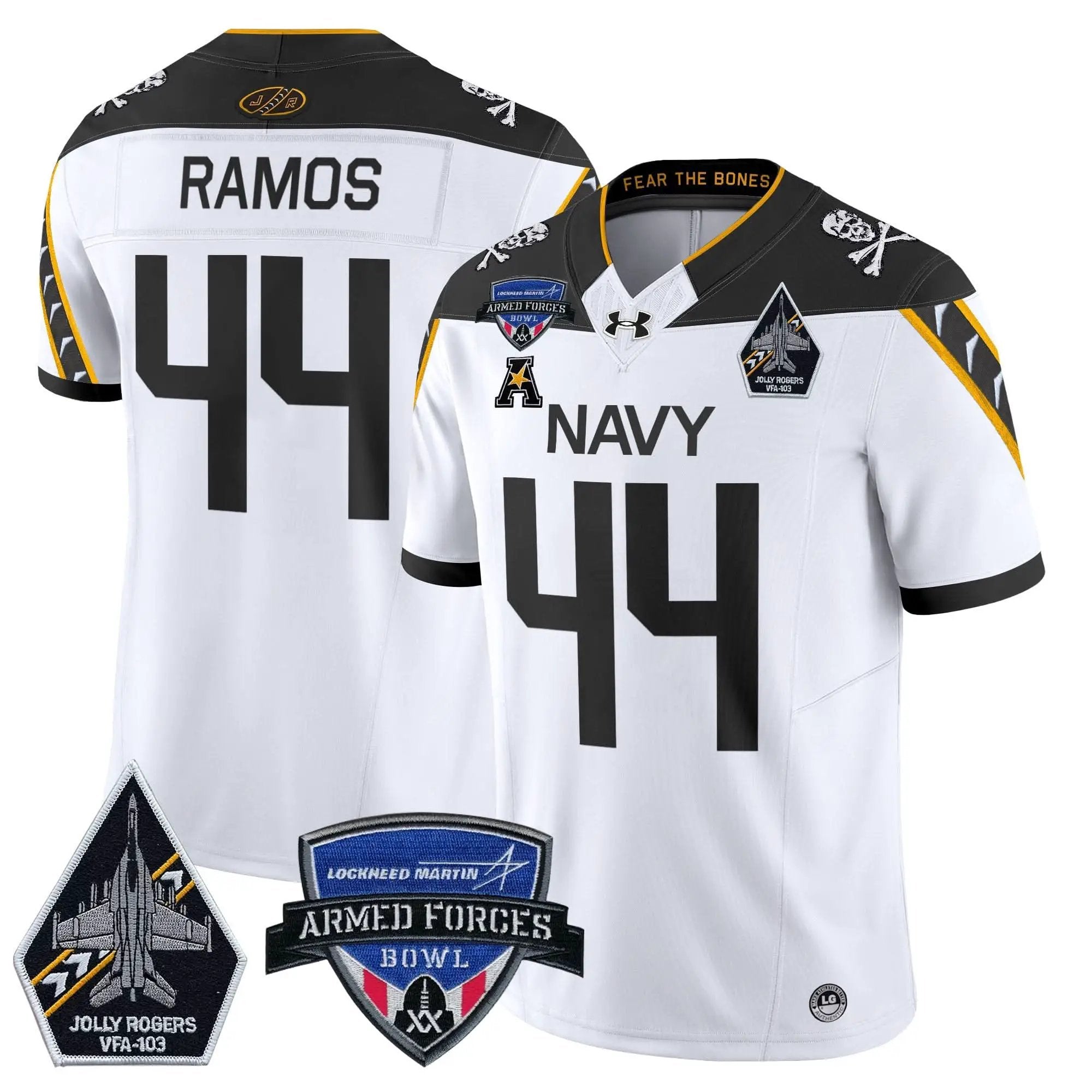 NM 2025 Armed Forces Bowl Patch Vapor Limited Jersey by Navy Midshipmen