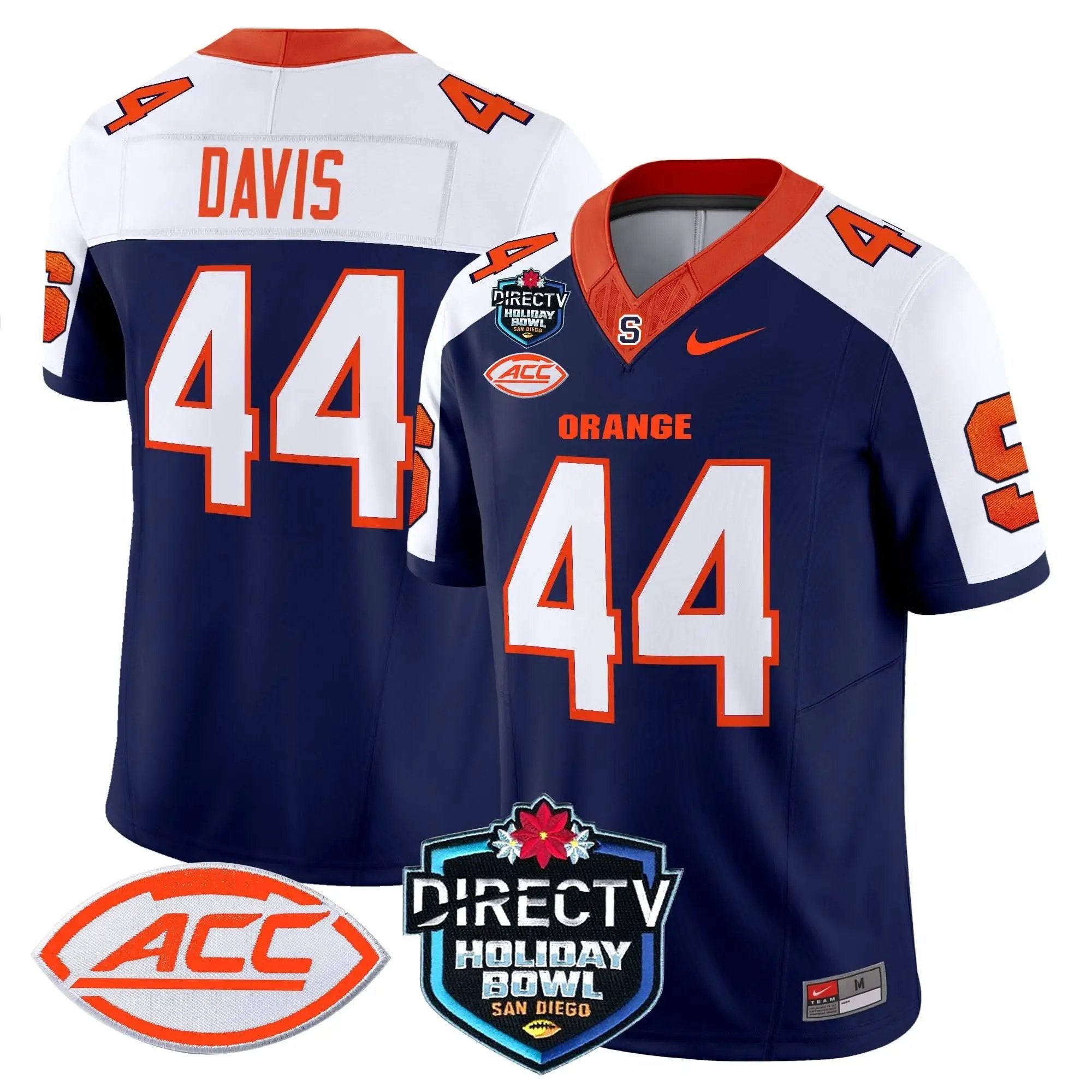 Syracuse Orange 2025 Holiday Bowl Patch Vapor Limited Jersey by Syracuse Orange
