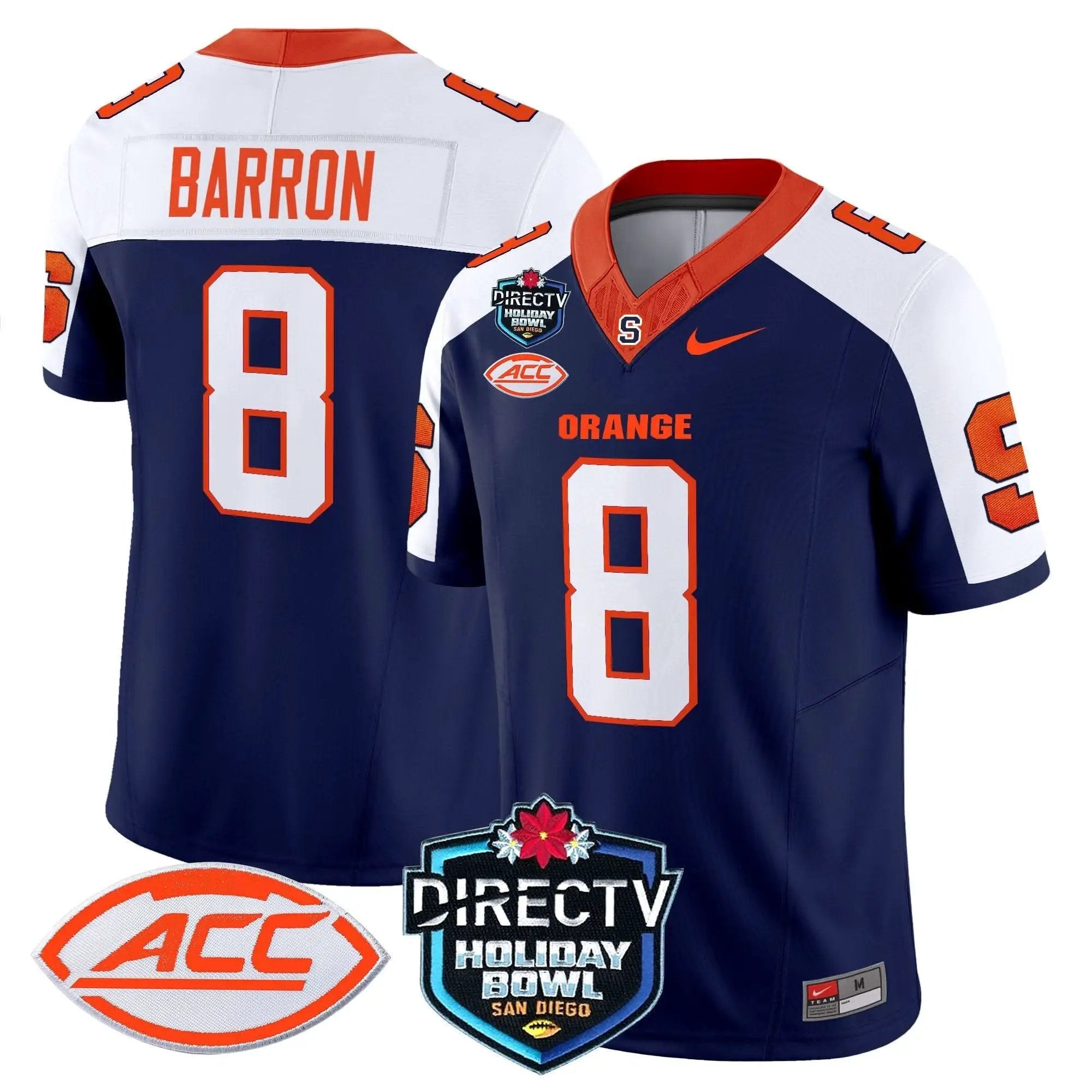 Syracuse Orange 2025 Holiday Bowl Patch Vapor Limited Jersey by Syracuse Orange