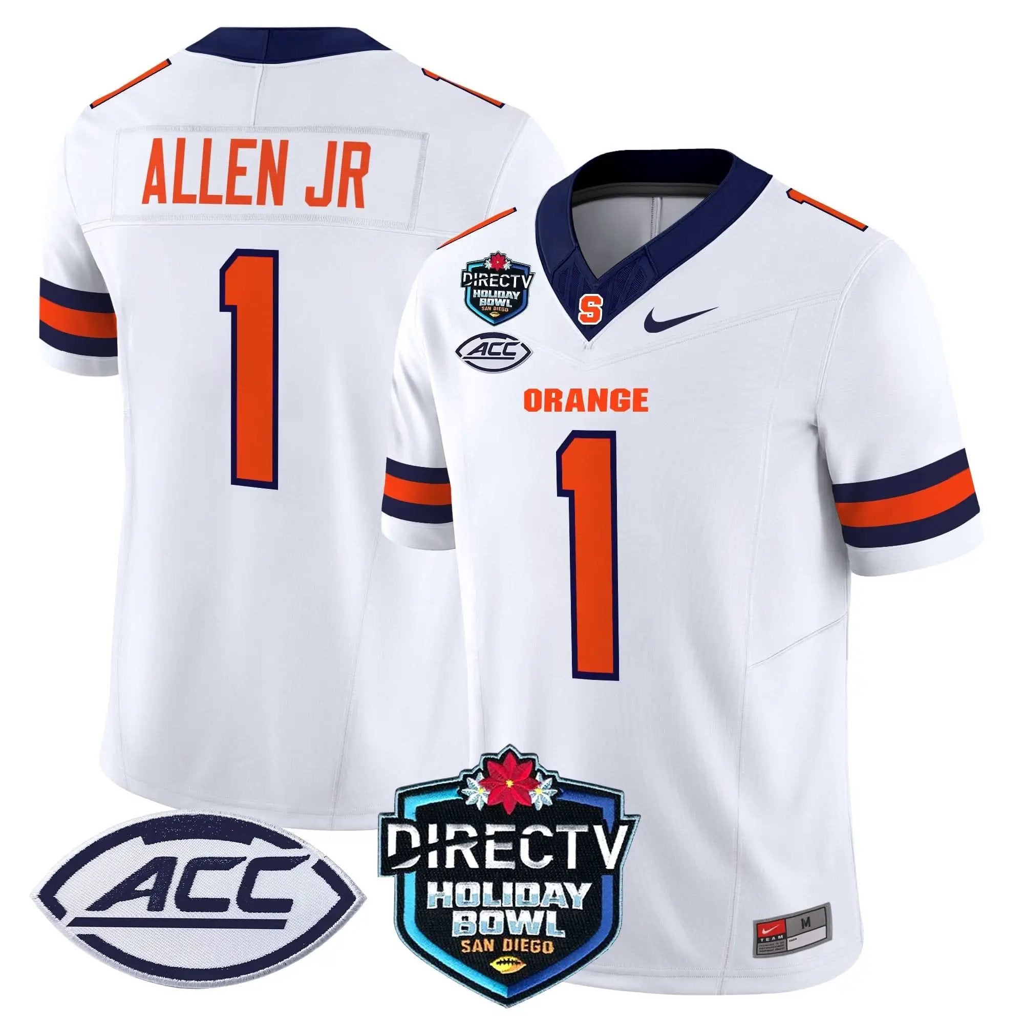 Syracuse Orange 2025 Holiday Bowl Patch Vapor Limited Jersey by Syracuse Orange