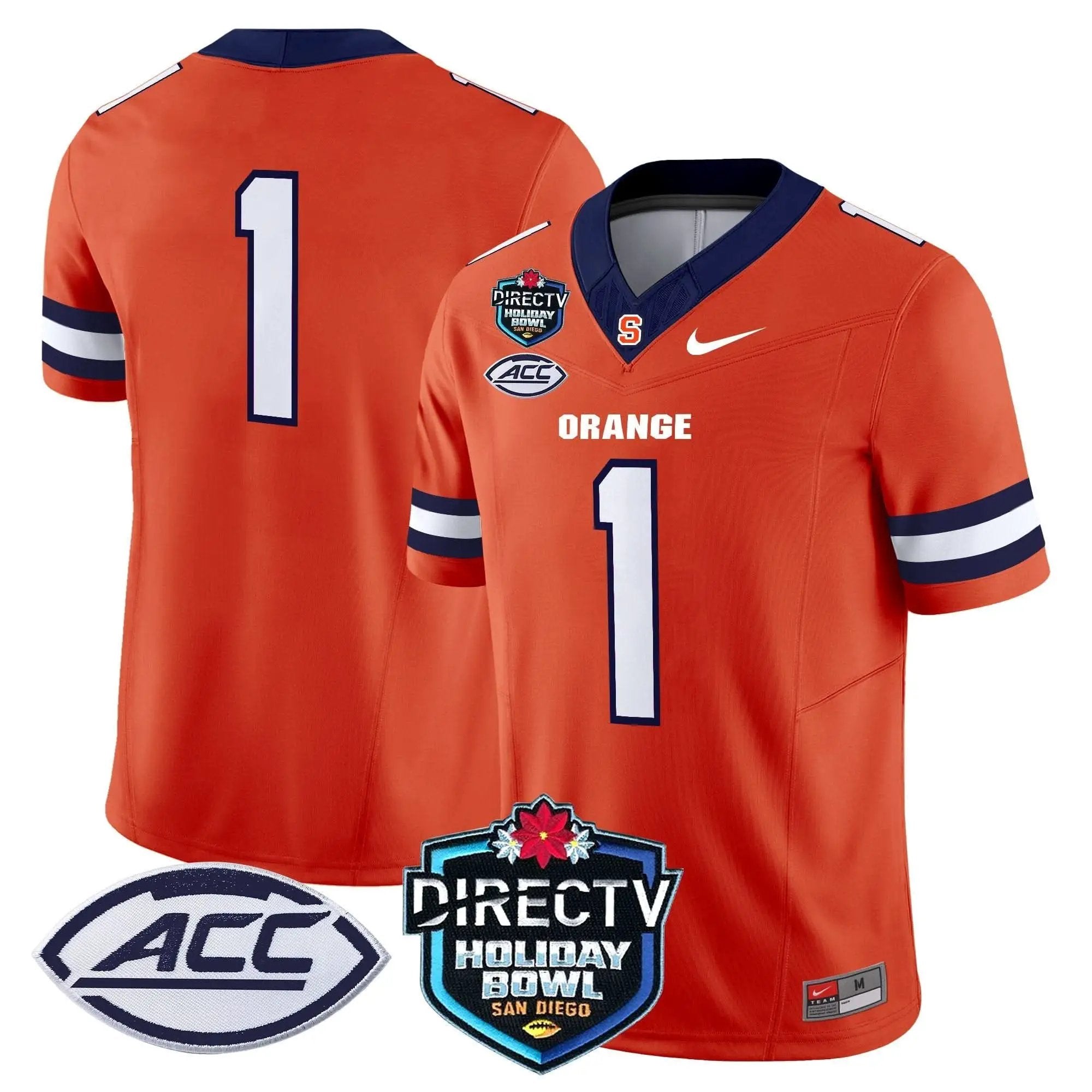 Syracuse Orange 2025 Holiday Bowl Patch Vapor Limited Jersey by Syracuse Orange