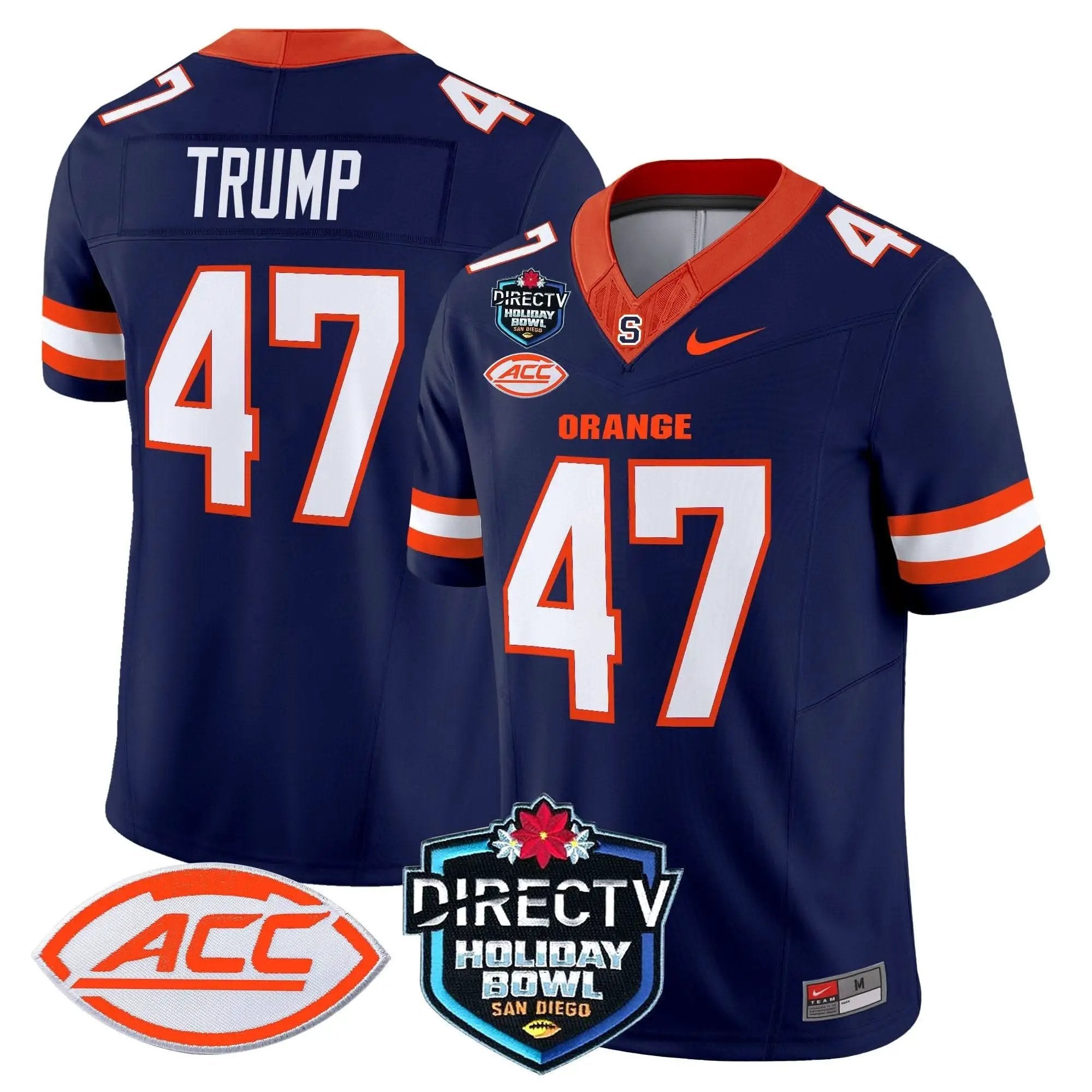 Syracuse Orange 2025 Holiday Bowl Patch Vapor Limited Jersey by Syracuse Orange