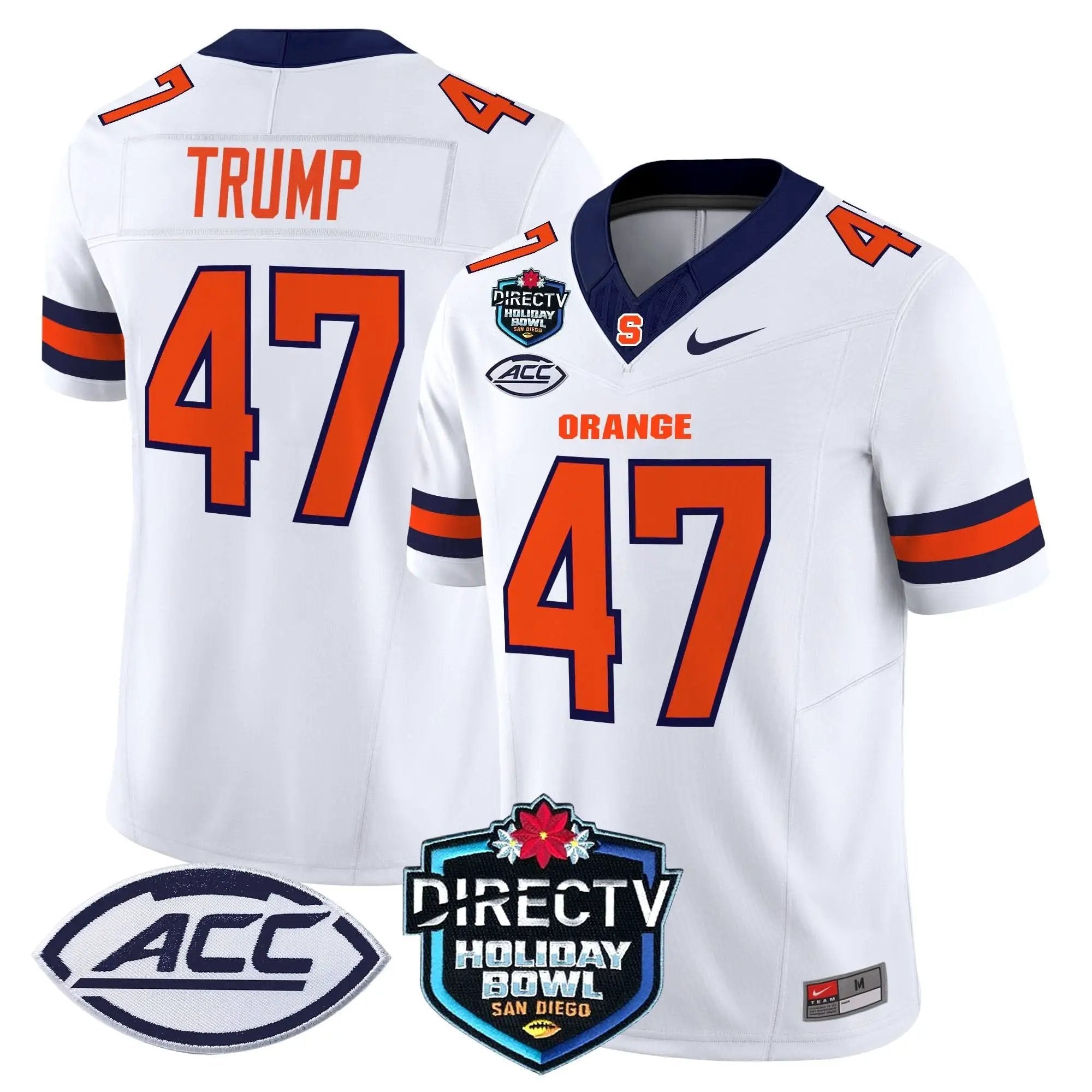 Syracuse Orange 2025 Holiday Bowl Patch Vapor Limited Jersey by Syracuse Orange