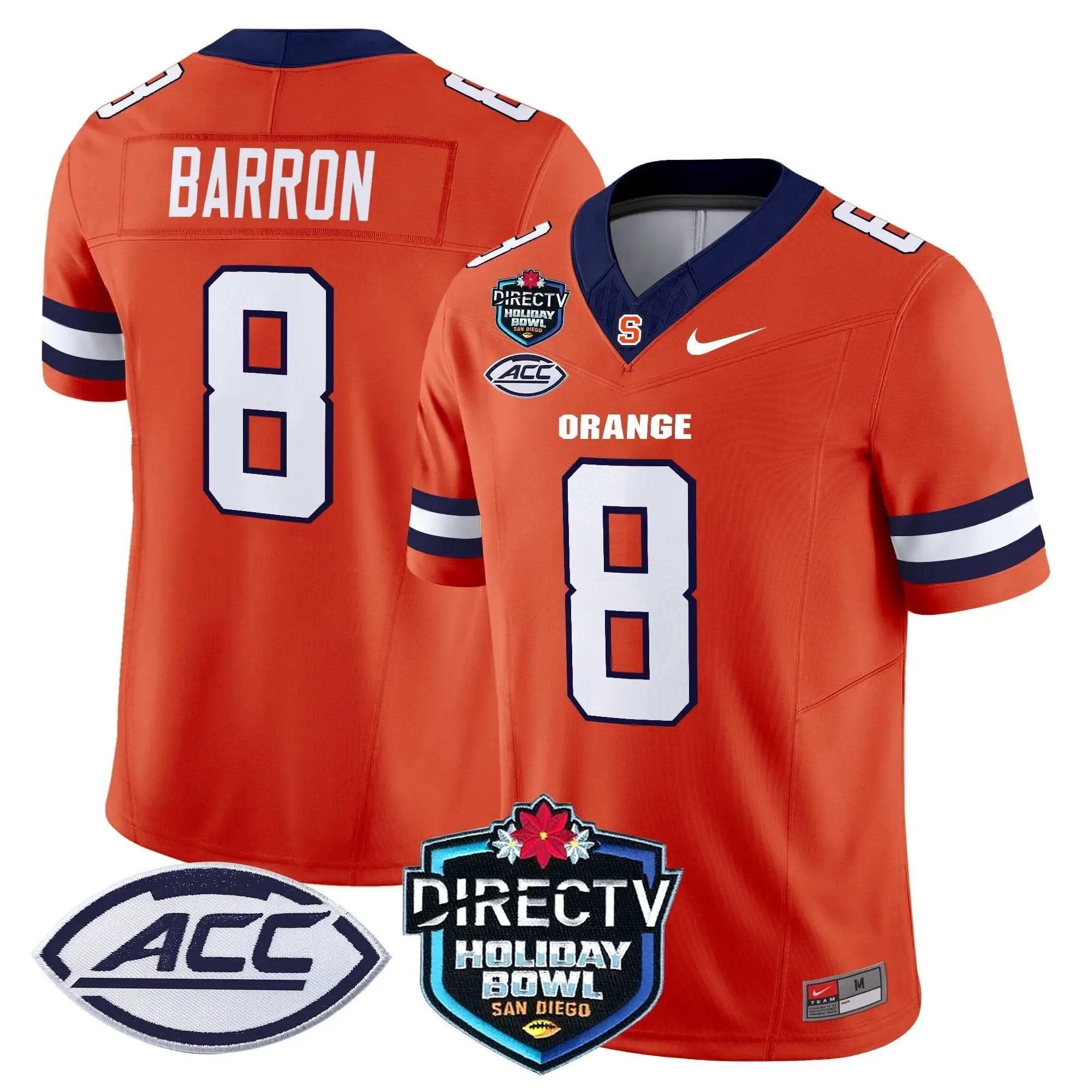 Syracuse Orange 2025 Holiday Bowl Patch Vapor Limited Jersey by Syracuse Orange