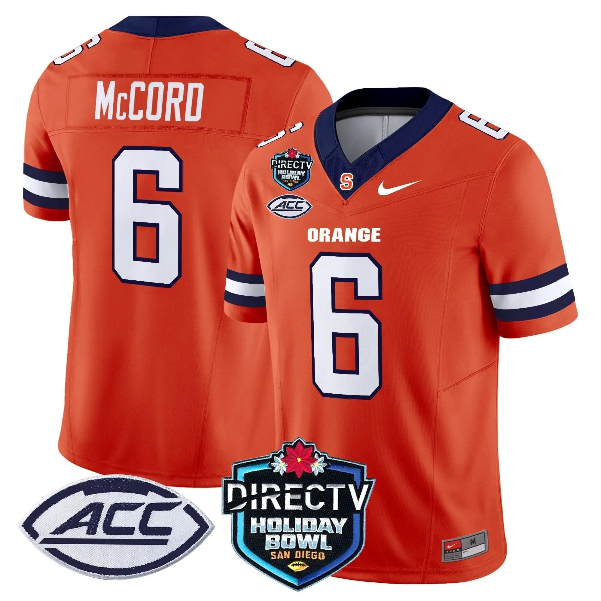 Syracuse Orange 2025 Holiday Bowl Patch Vapor Limited Jersey by Syracuse Orange