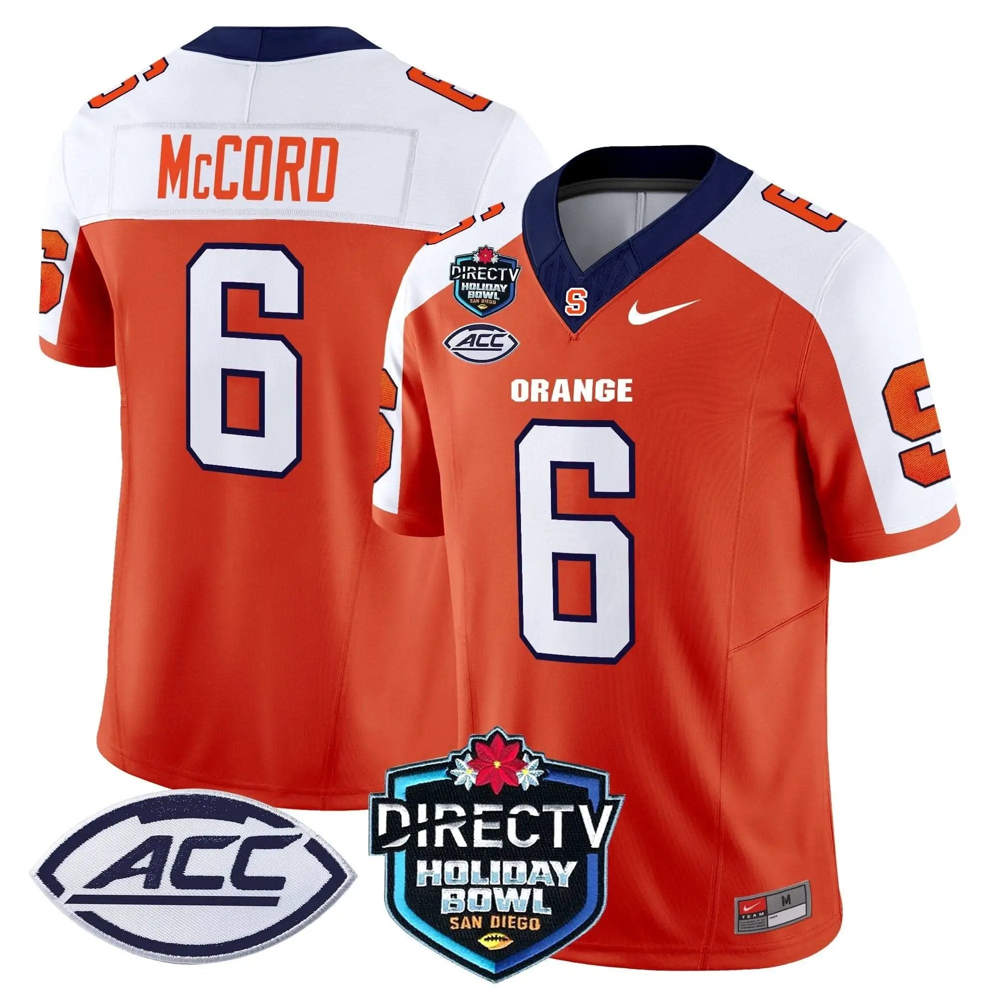 Syracuse Orange 2025 Holiday Bowl Patch Vapor Limited Jersey by Syracuse Orange