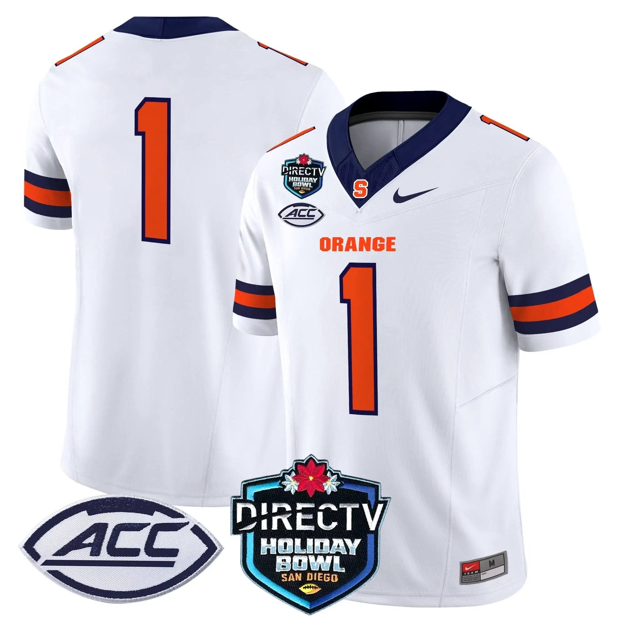 Syracuse Orange 2025 Holiday Bowl Patch Vapor Limited Jersey by Syracuse Orange