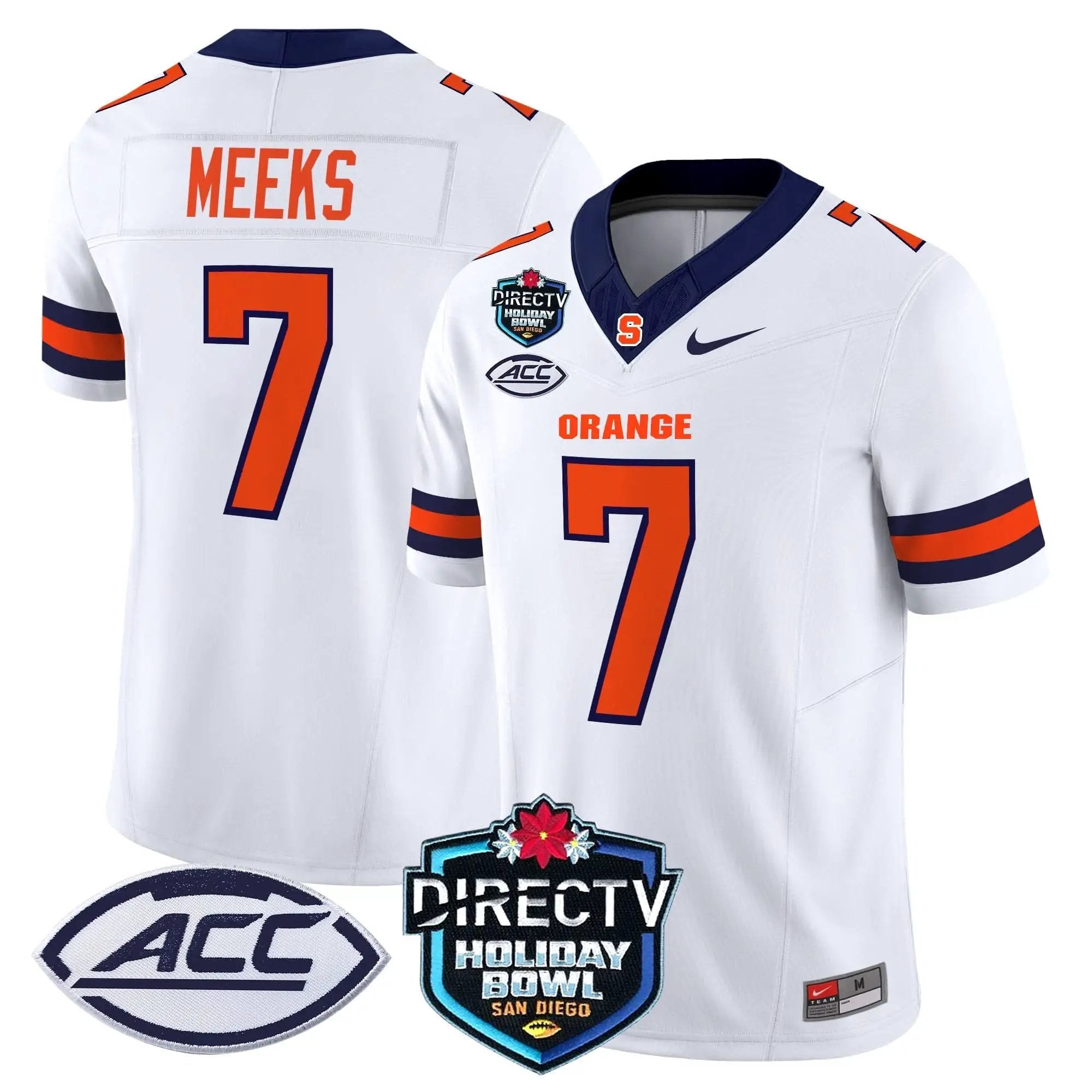 Syracuse Orange 2025 Holiday Bowl Patch Vapor Limited Jersey by Syracuse Orange