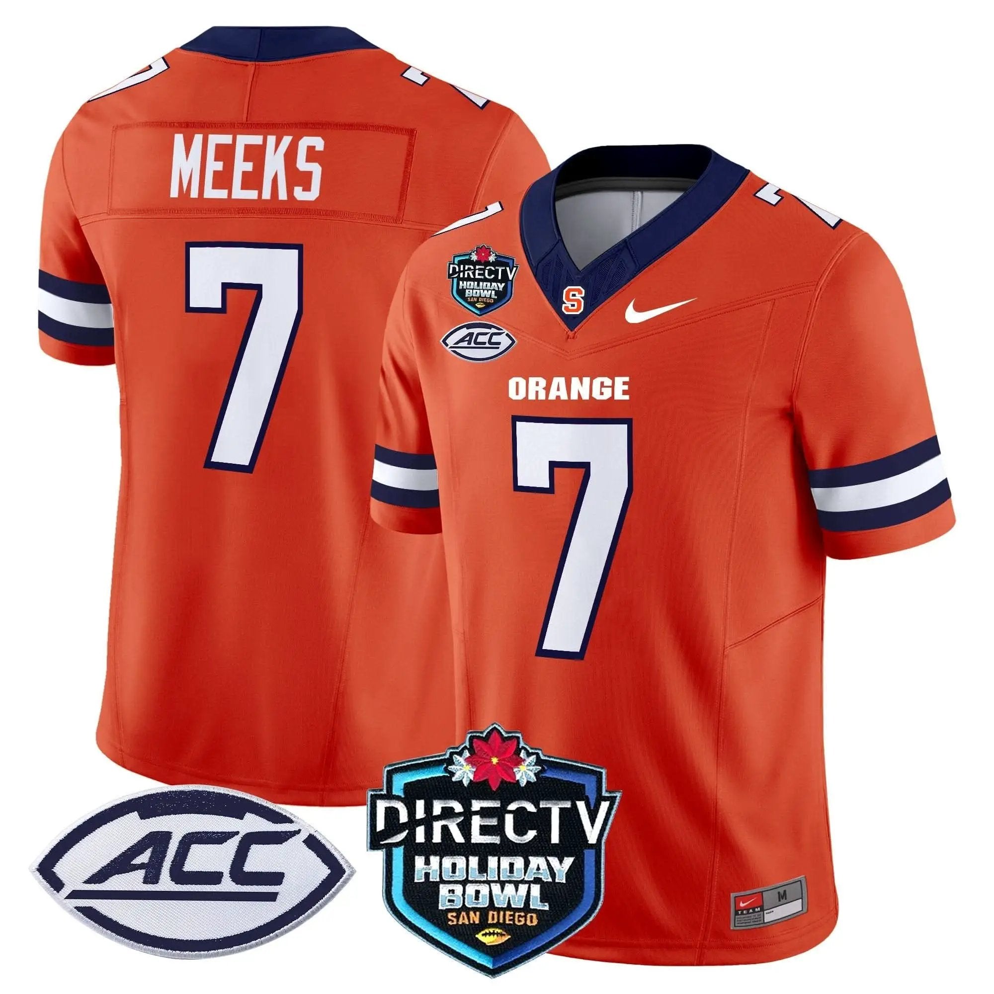 Syracuse Orange 2025 Holiday Bowl Patch Vapor Limited Jersey by Syracuse Orange