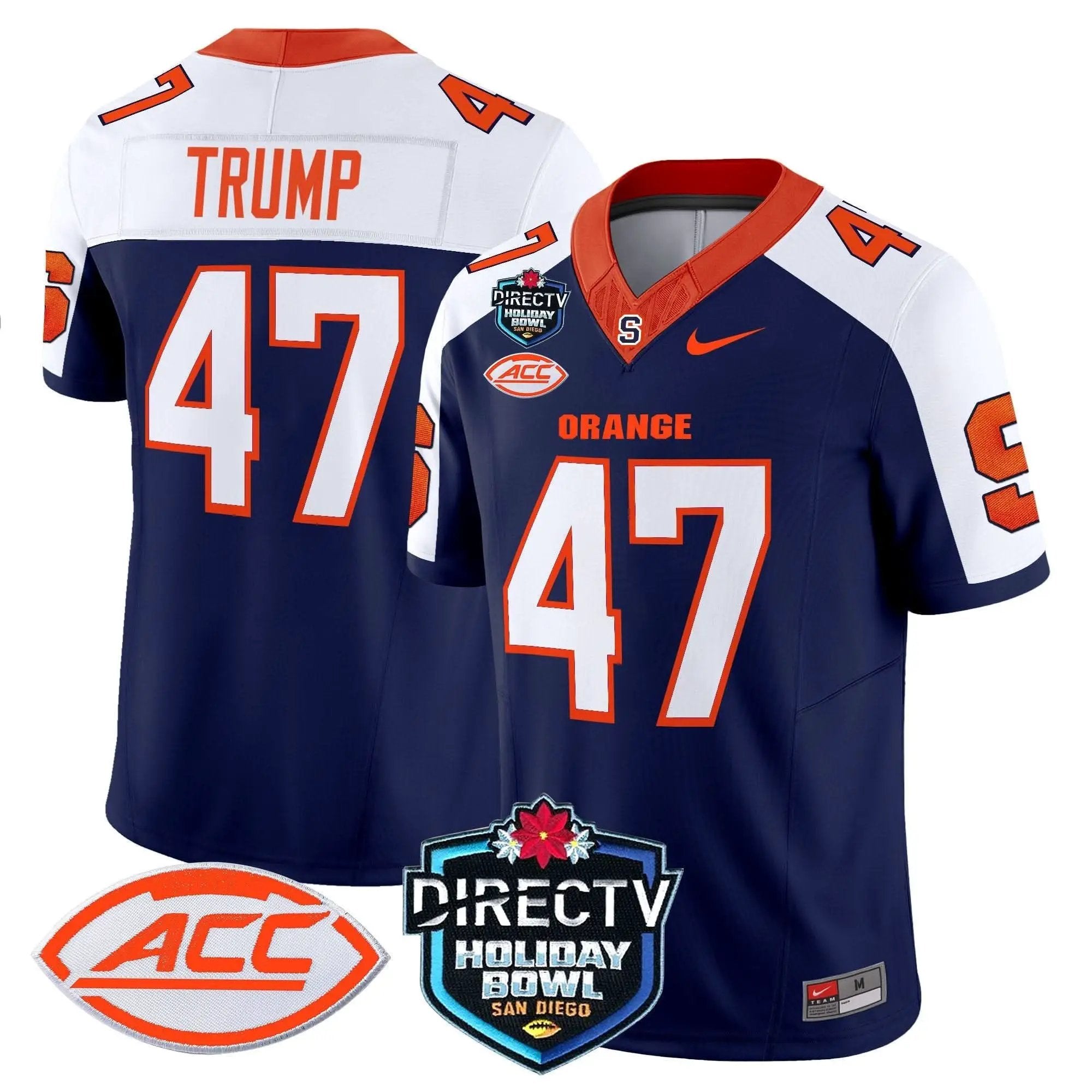 Syracuse Orange 2025 Holiday Bowl Patch Vapor Limited Jersey by Syracuse Orange