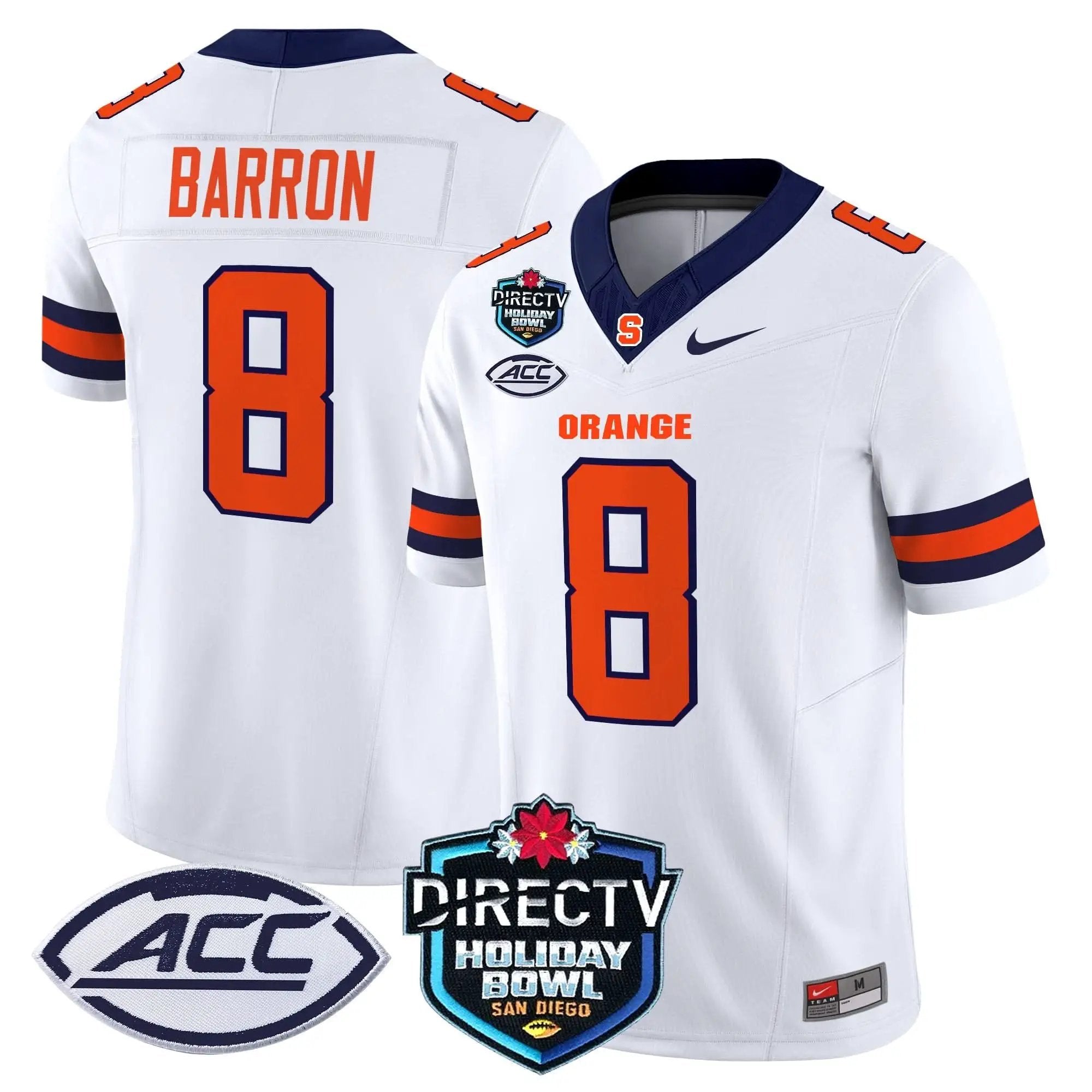 Syracuse Orange 2025 Holiday Bowl Patch Vapor Limited Jersey by Syracuse Orange