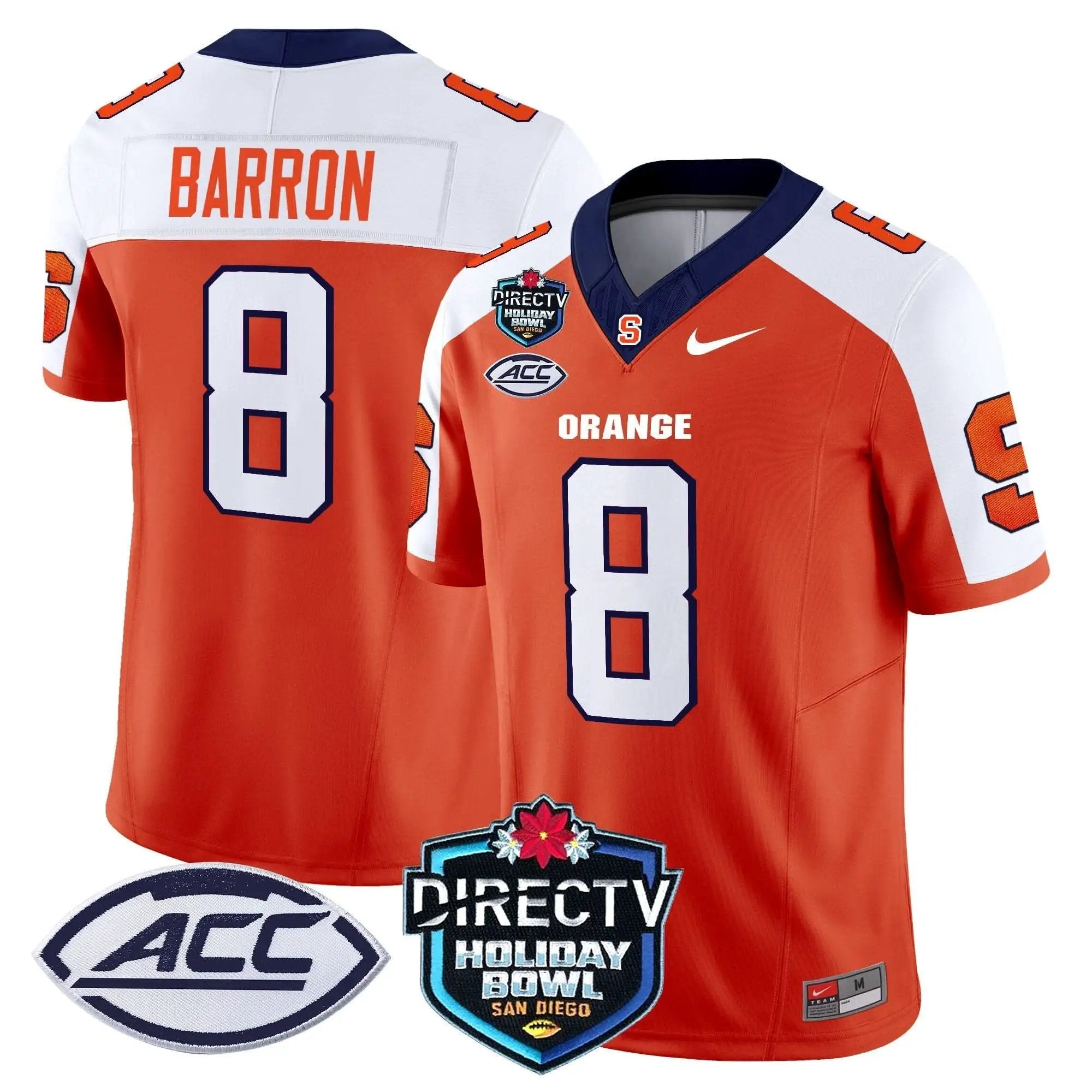Syracuse Orange 2025 Holiday Bowl Patch Vapor Limited Jersey by Syracuse Orange