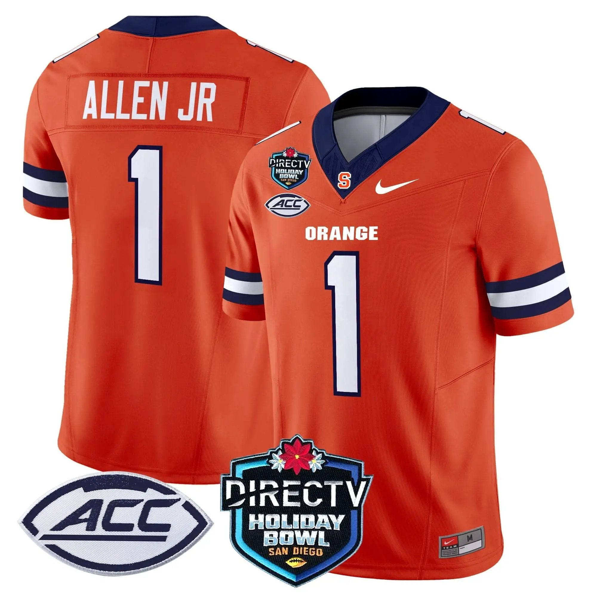 Syracuse Orange 2025 Holiday Bowl Patch Vapor Limited Jersey by Syracuse Orange