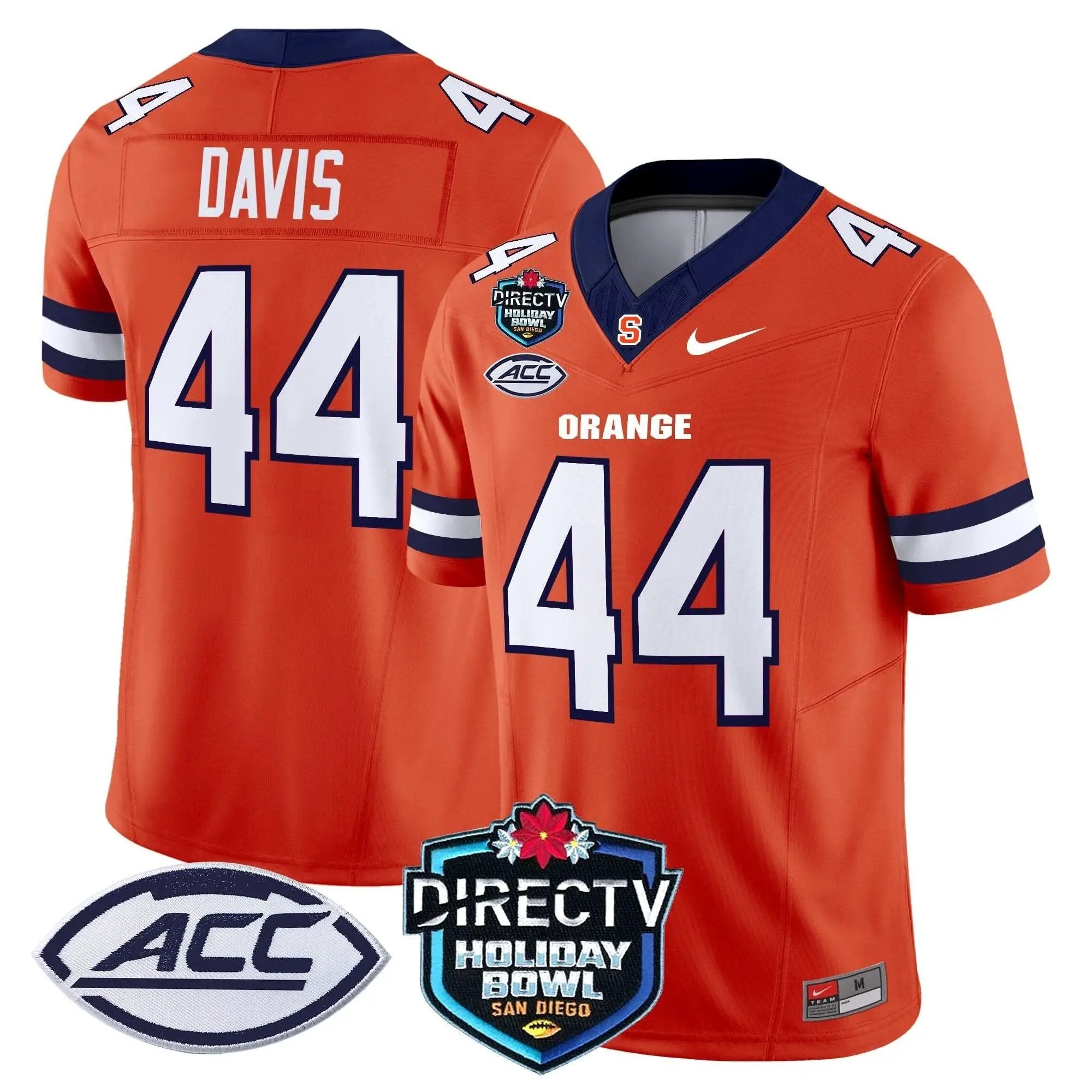 Syracuse Orange 2025 Holiday Bowl Patch Vapor Limited Jersey by Syracuse Orange