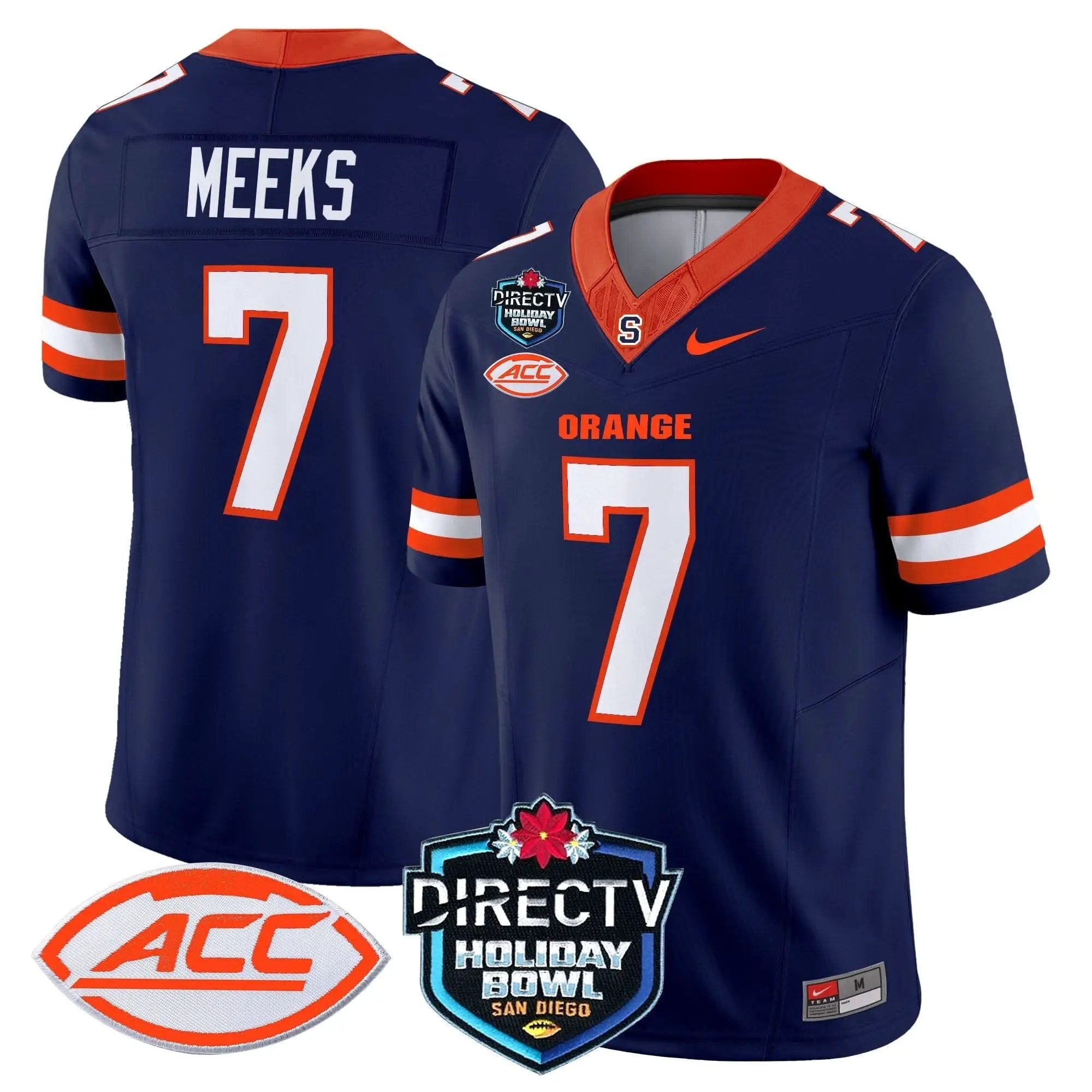 Syracuse Orange 2025 Holiday Bowl Patch Vapor Limited Jersey by Syracuse Orange