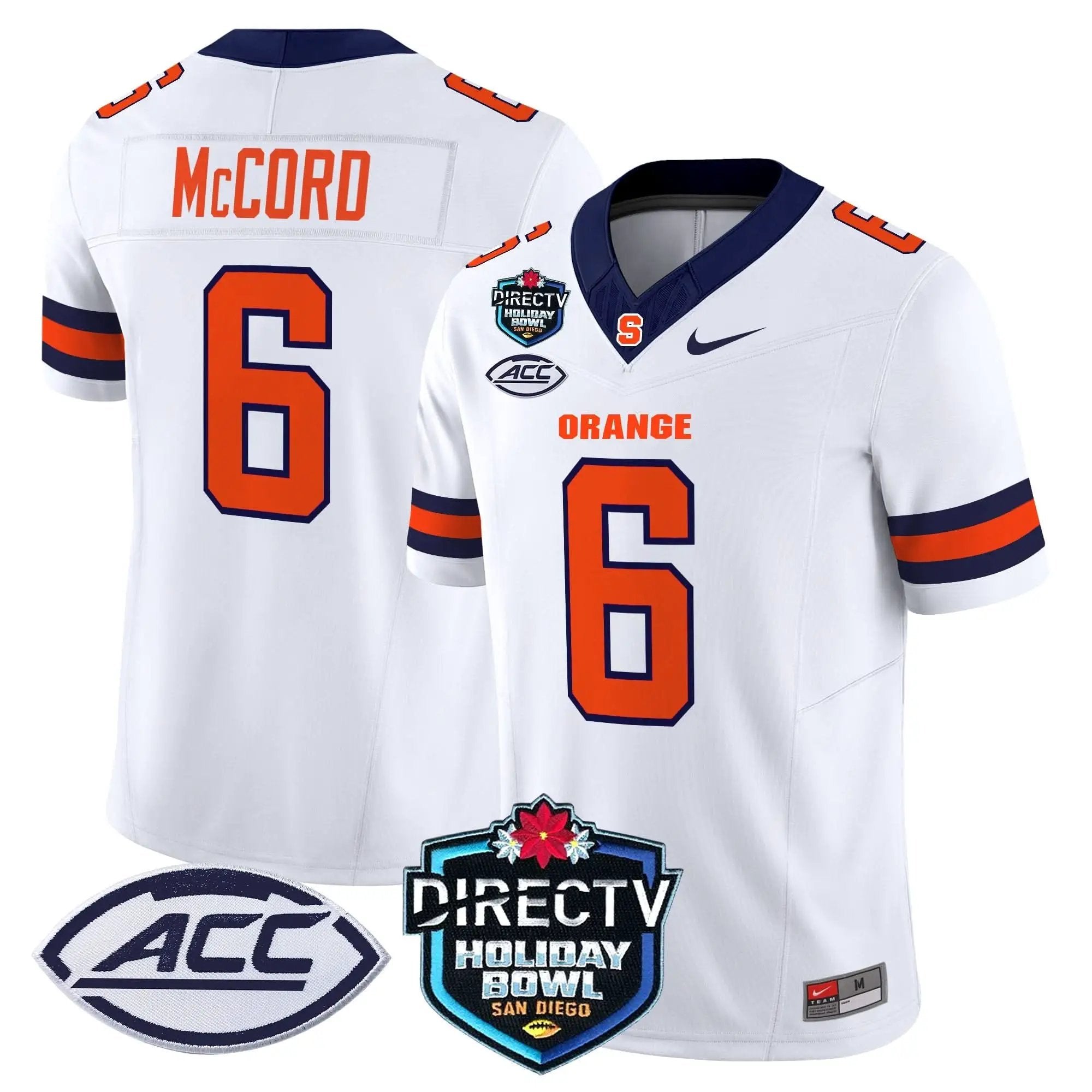 Syracuse Orange 2025 Holiday Bowl Patch Vapor Limited Jersey by Syracuse Orange