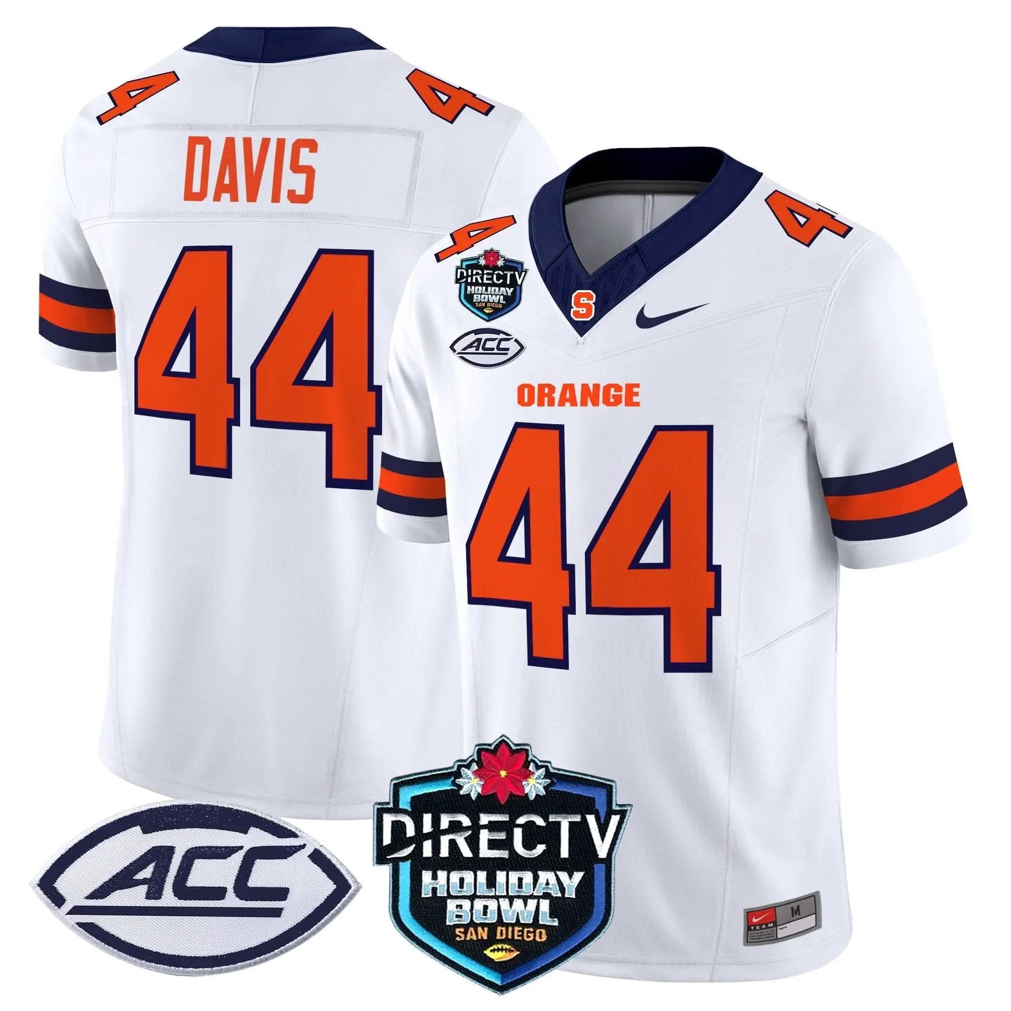 Syracuse Orange 2025 Holiday Bowl Patch Vapor Limited Jersey by Syracuse Orange