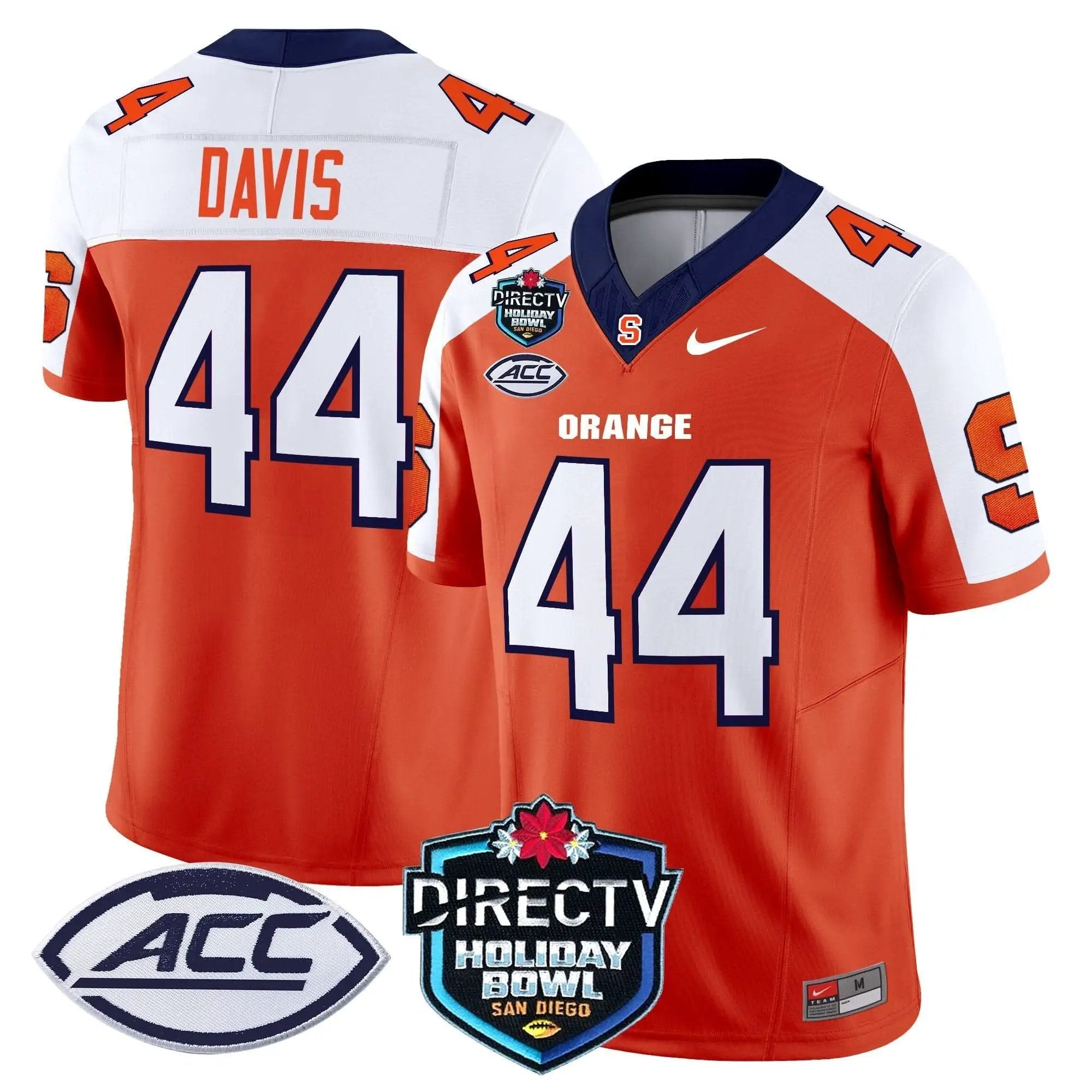 Syracuse Orange 2025 Holiday Bowl Patch Vapor Limited Jersey by Syracuse Orange