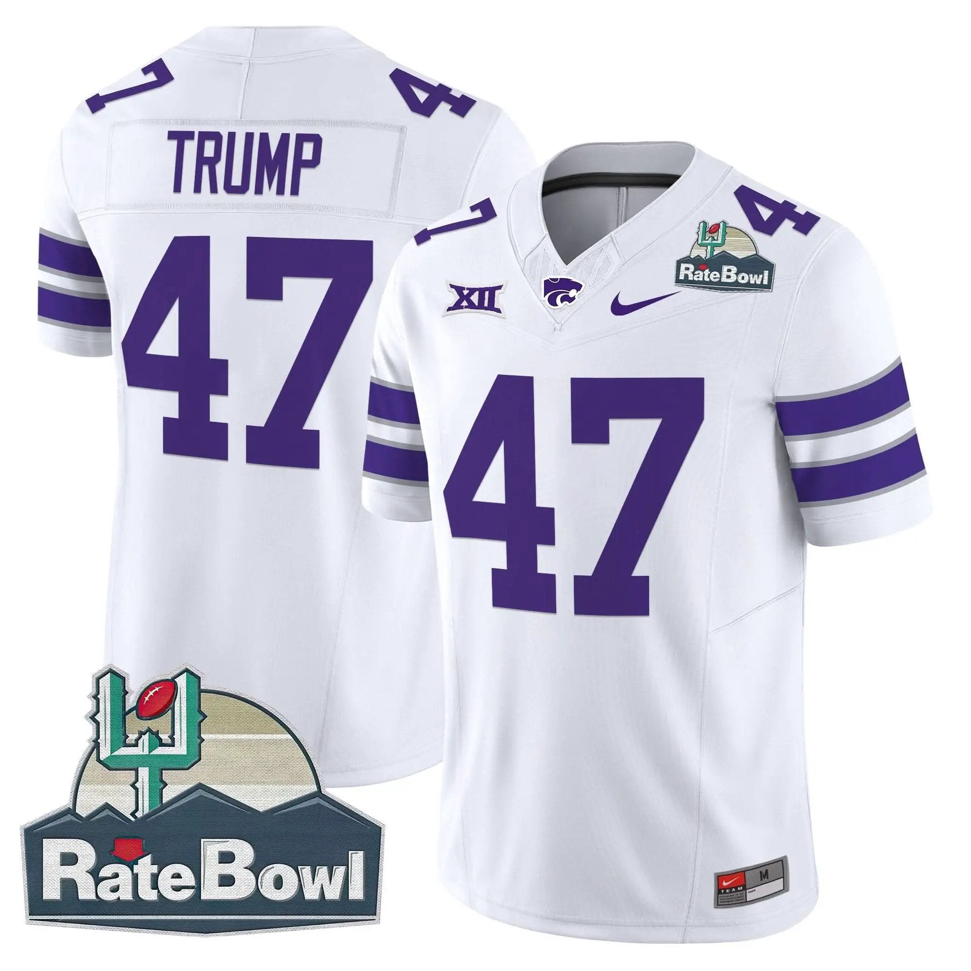 Kansas State Wildcats 2025 Rate Bowl Patch Vapor Limited Jersey by Kansas State Wildcats