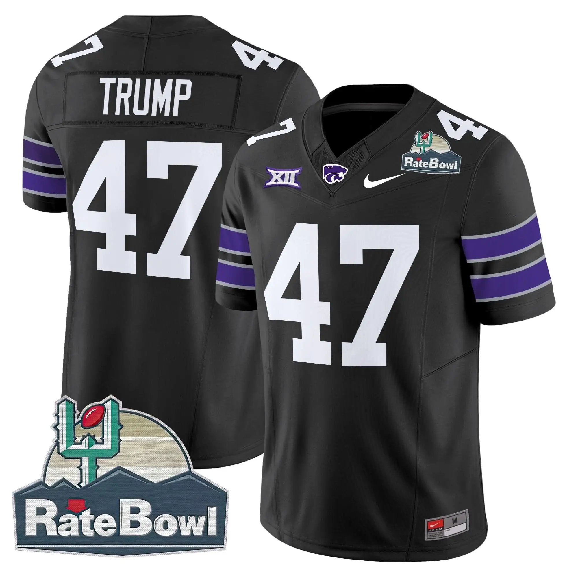 Kansas State Wildcats 2025 Rate Bowl Patch Vapor Limited Jersey by Kansas State Wildcats