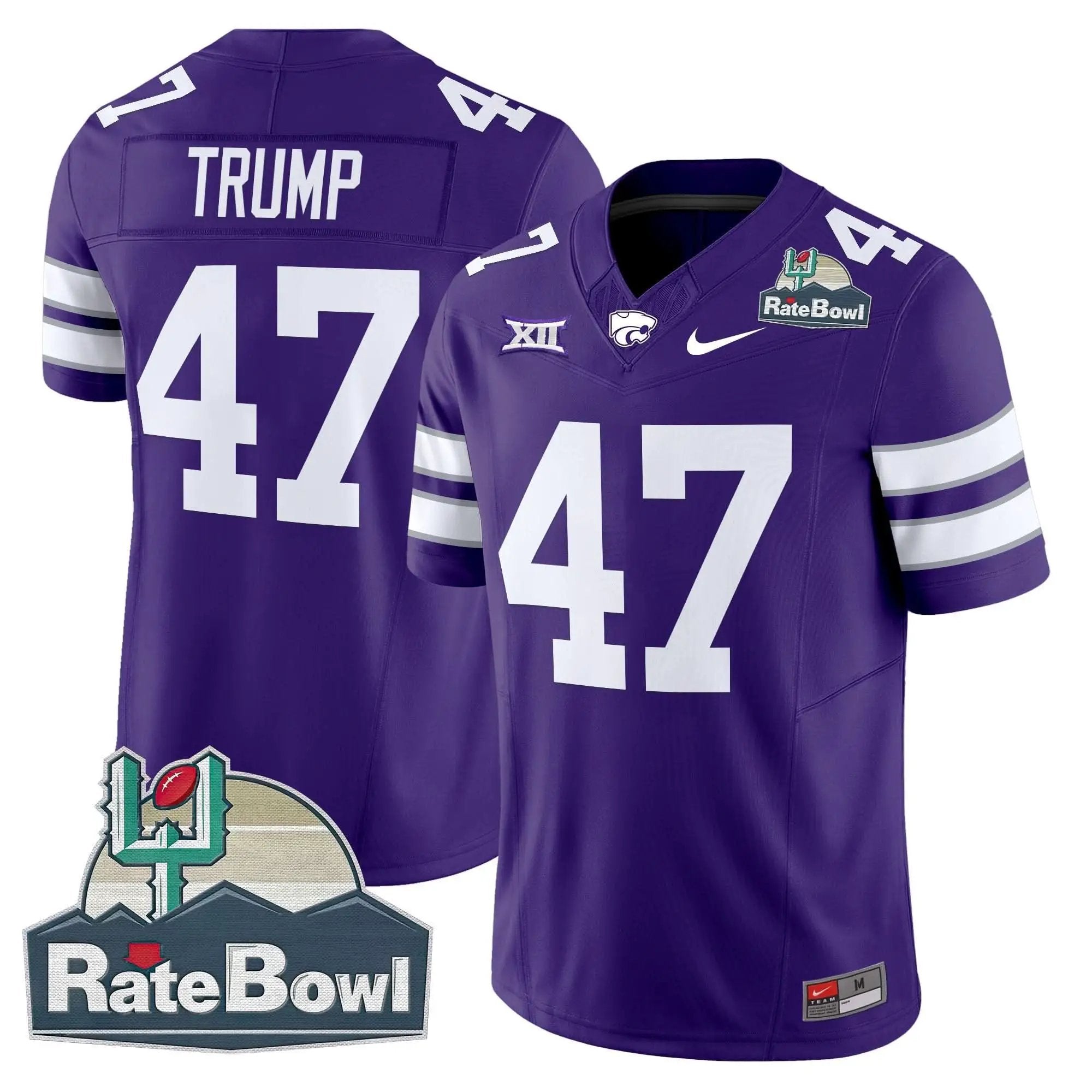 Kansas State Wildcats 2025 Rate Bowl Patch Vapor Limited Jersey by Kansas State Wildcats