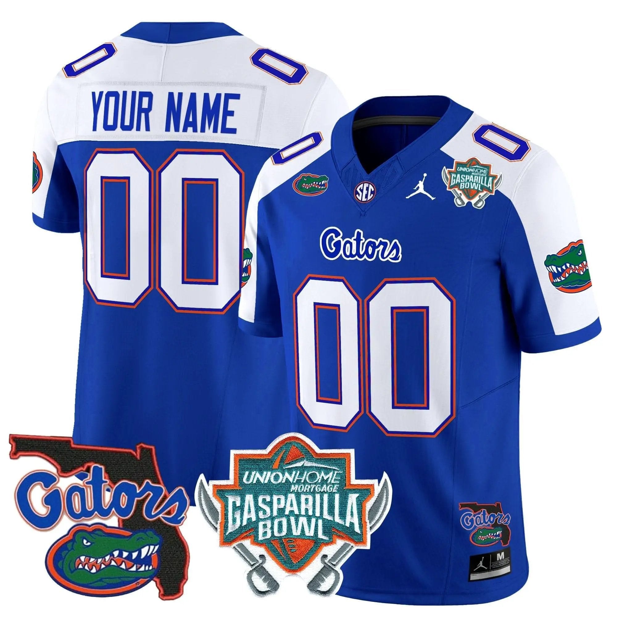 FG 2025 Gasparilla Bowl Patch Vapor Limited Custom Jersey by Florida Gators