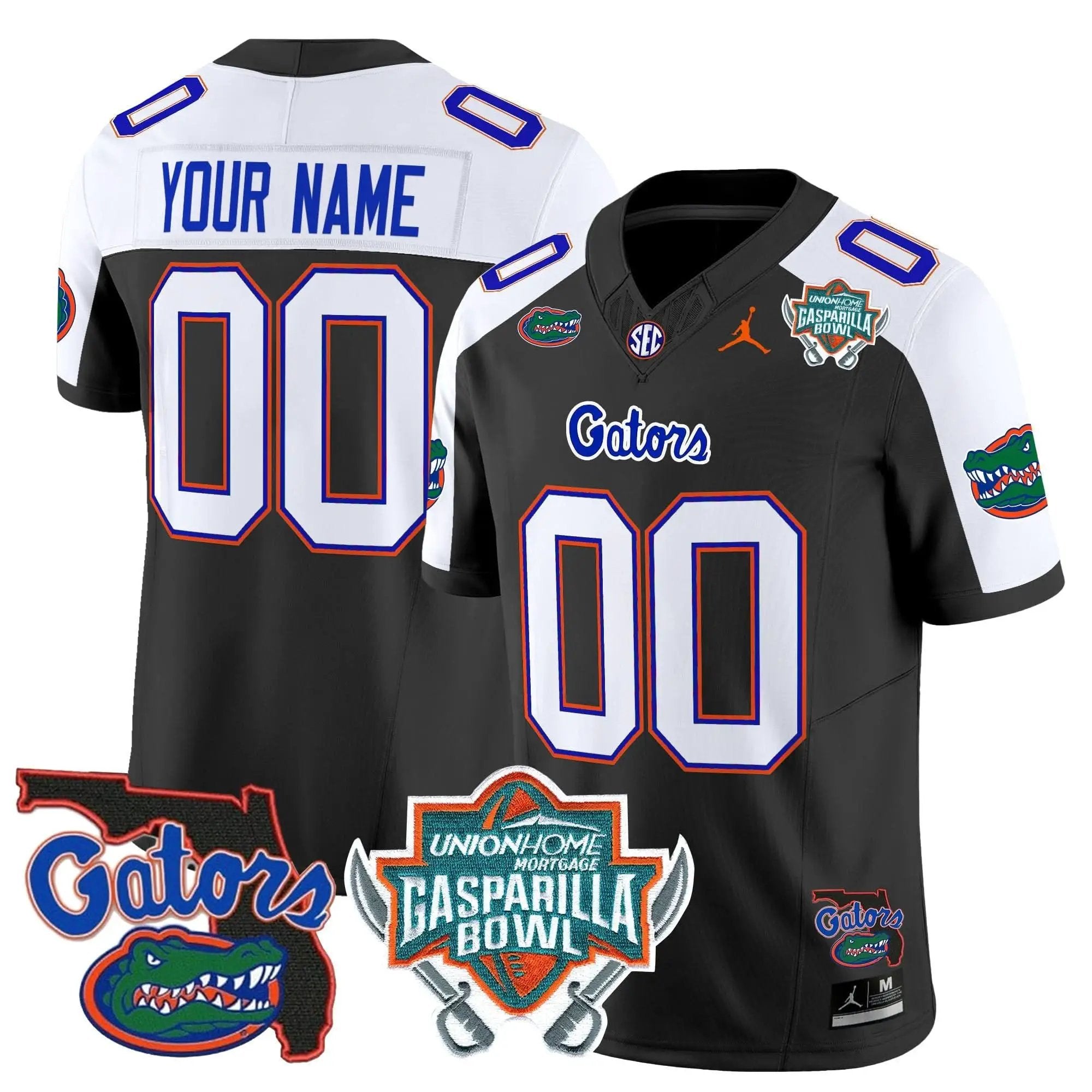 FG 2025 Gasparilla Bowl Patch Vapor Limited Custom Jersey by Florida Gators