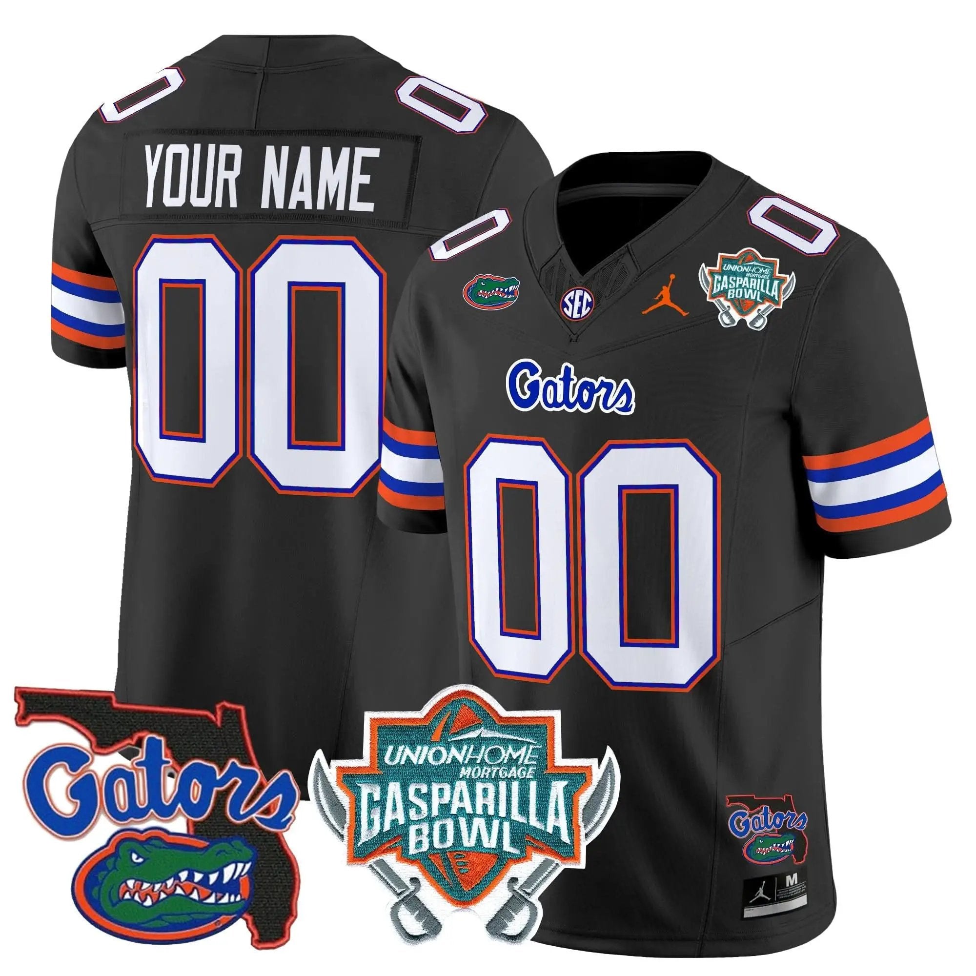 FG 2025 Gasparilla Bowl Patch Vapor Limited Custom Jersey by Florida Gators