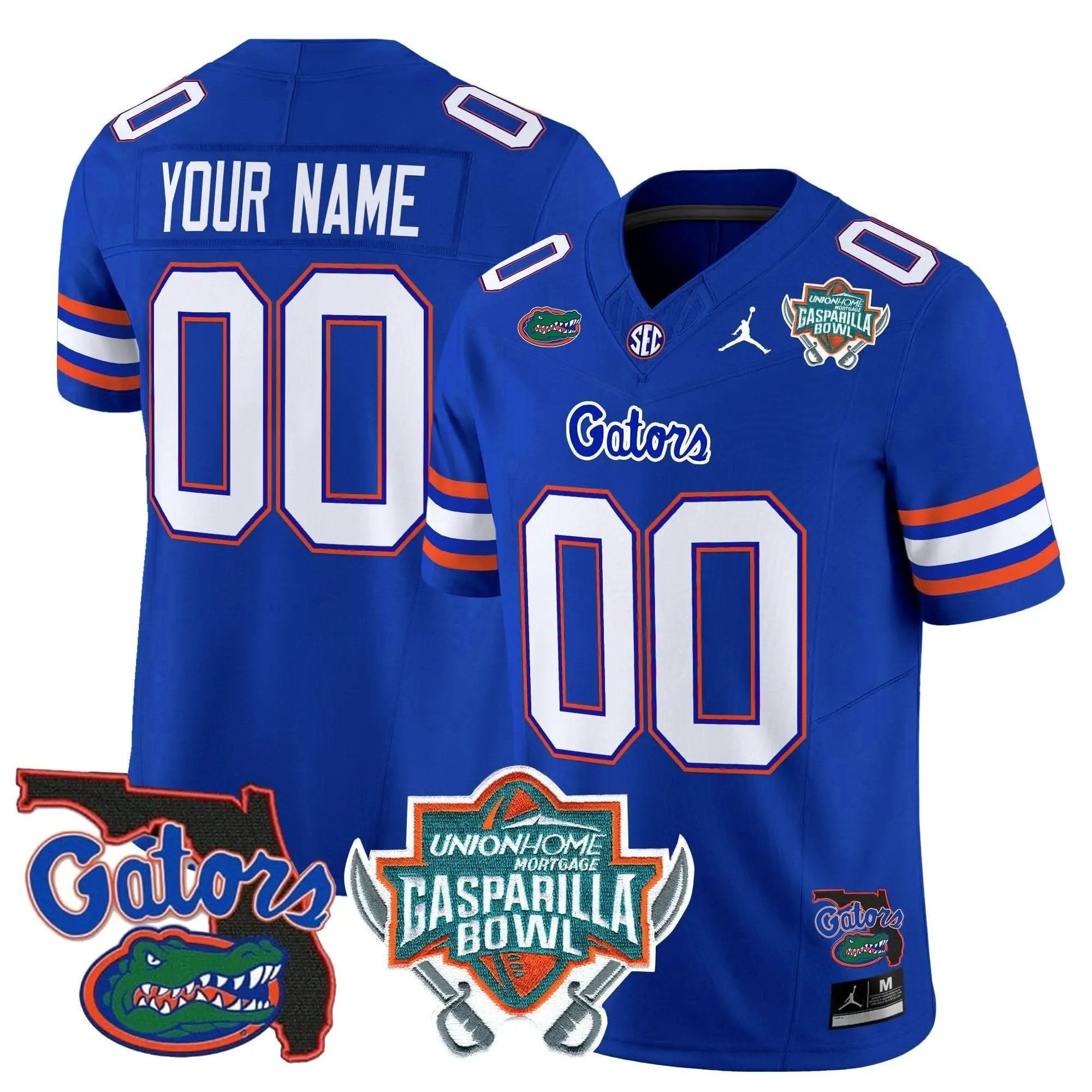 FG 2025 Gasparilla Bowl Patch Vapor Limited Custom Jersey by Florida Gators