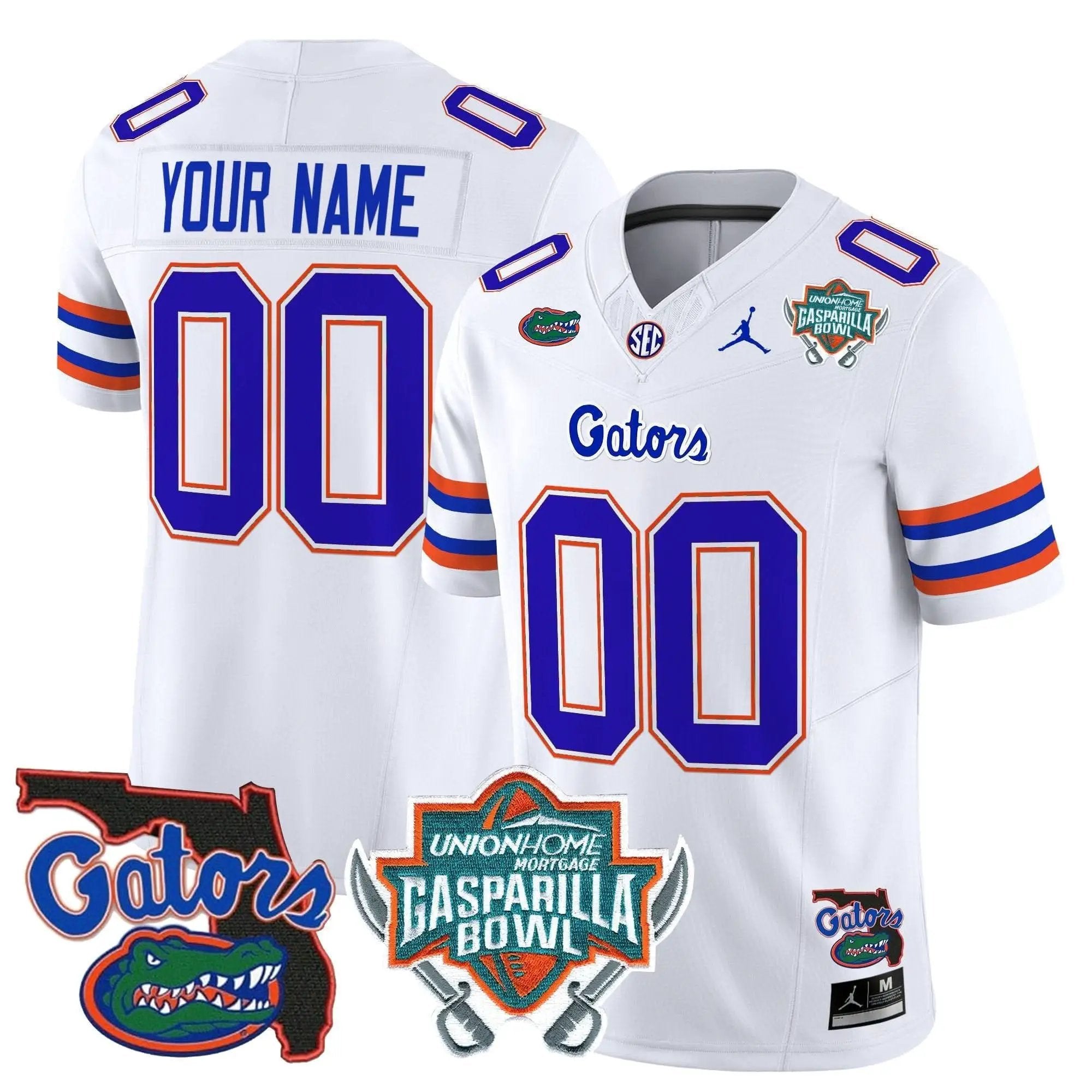FG 2025 Gasparilla Bowl Patch Vapor Limited Custom Jersey by Florida Gators
