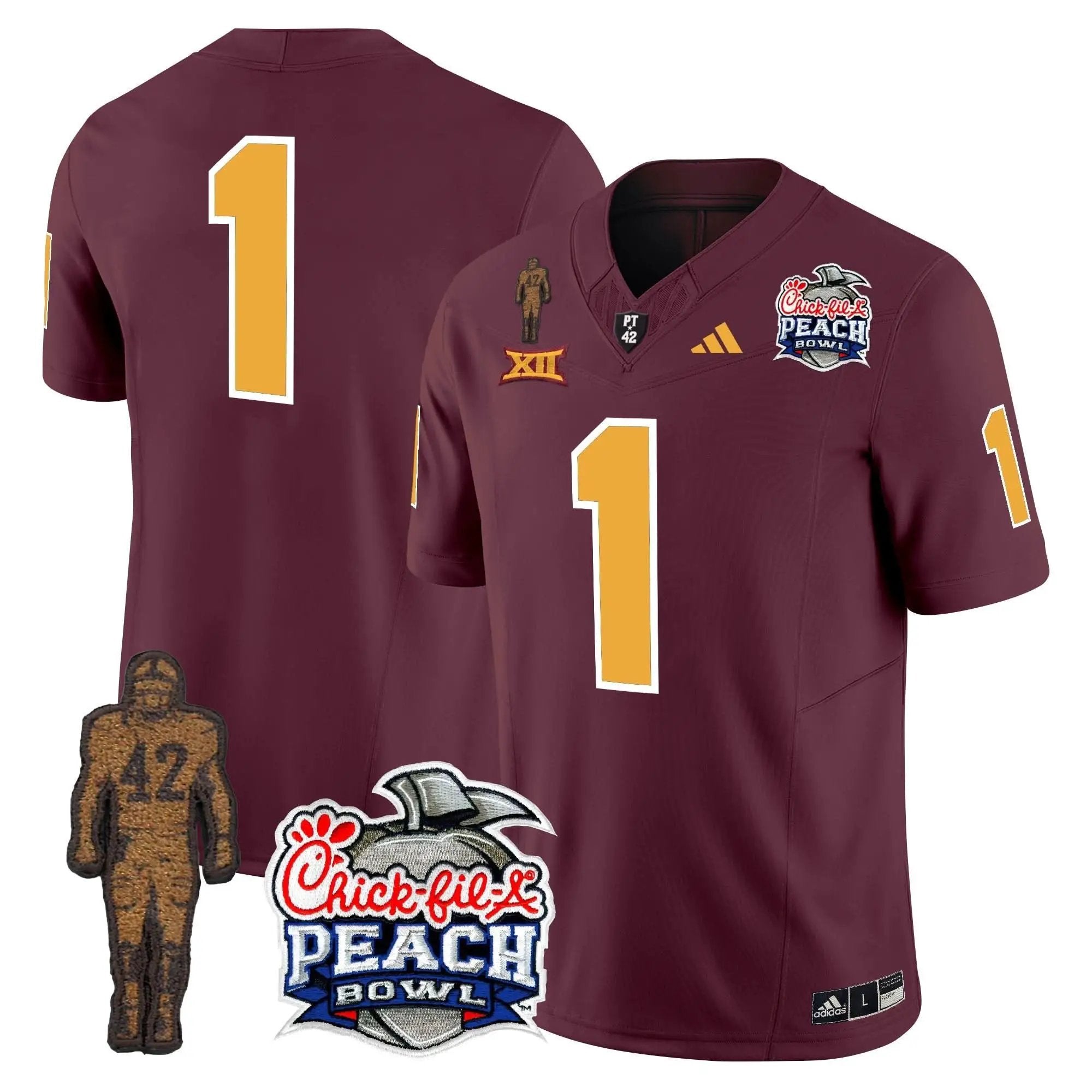 SD Pat Tillman & Peach Bowl Patch Vapor Limited Jersey by Arizona State Sun Devils