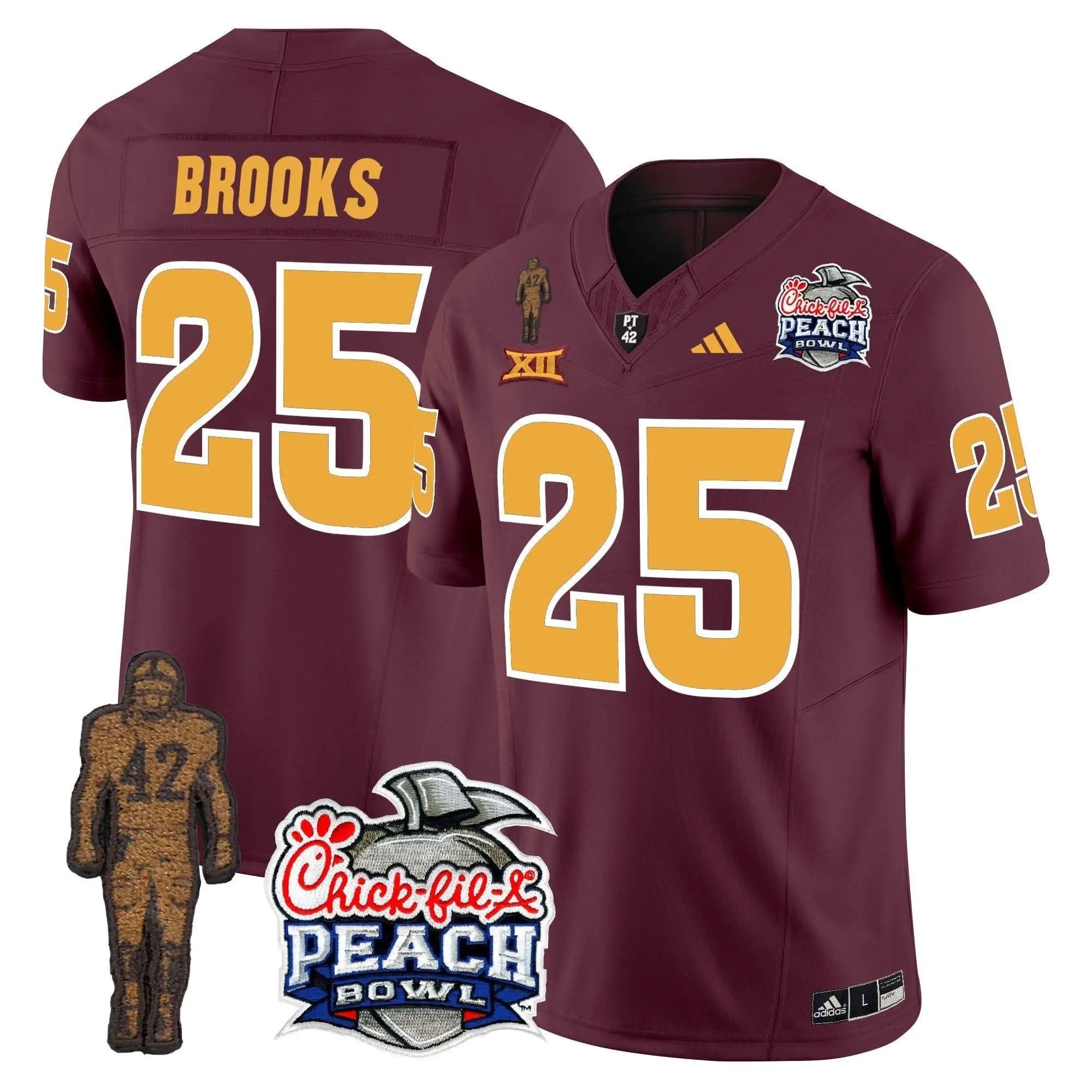 SD Pat Tillman & Peach Bowl Patch Vapor Limited Jersey by Arizona State Sun Devils