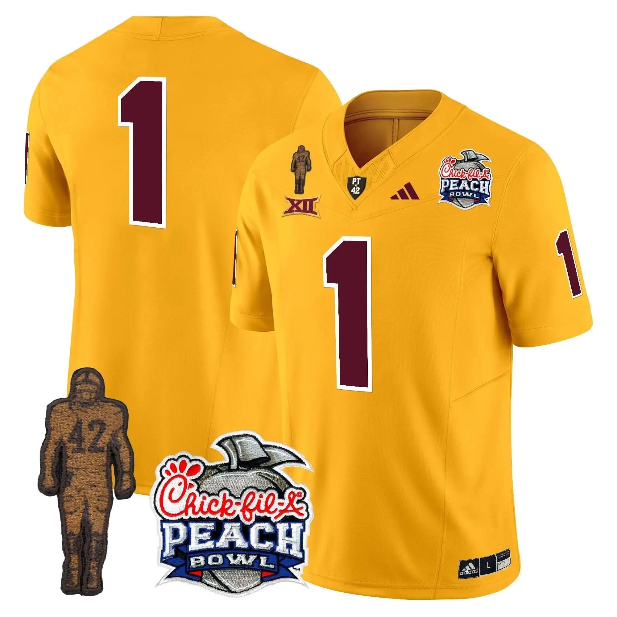 SD Pat Tillman & Peach Bowl Patch Vapor Limited Jersey by Arizona State Sun Devils